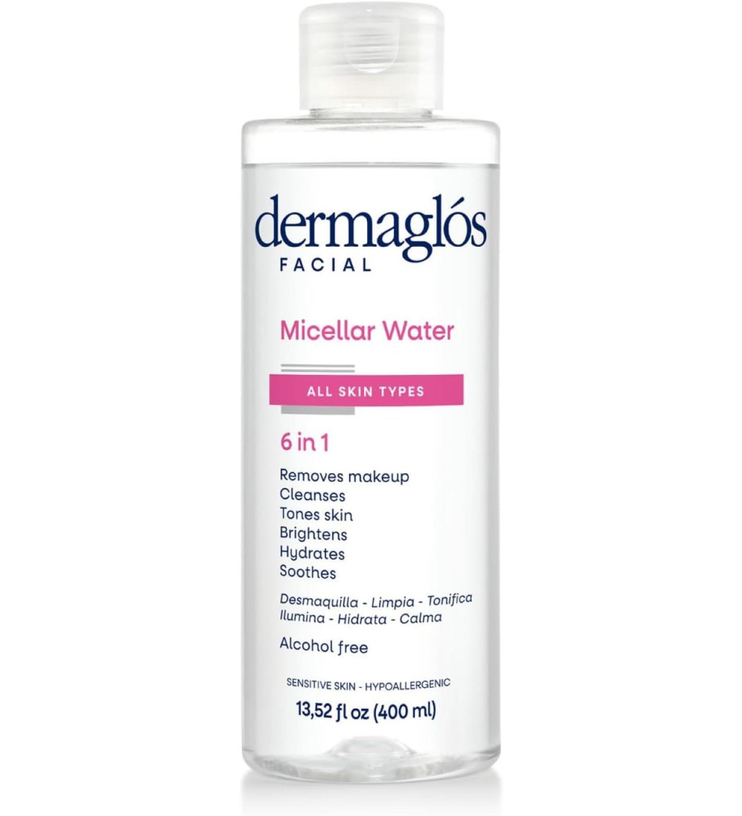 Best Micellar Water for All Skin Types | Hydrating Makeup Remover & Facial Cleanser | Alcohol-Free Soothing & Brightening | 13.52 Fl Oz - Buy Online on GoSupps.com