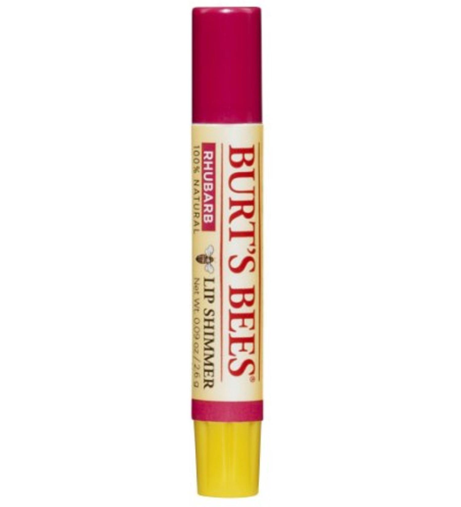 Burt's Bees Lip Shimmer Rhubarb 0.09 oz (Pack of 3)