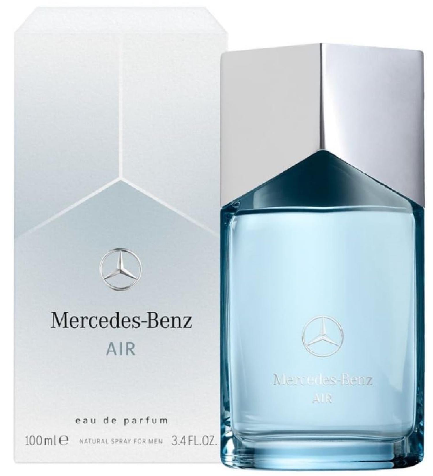 Mercedes-Benz Air Eau de Parfum - Long Lasting Cologne for Men - Tonka Bean Lavender Patchouli Cologne - Travel Size Perfume for Men - 3.4 oz EDP Fresh 3.4 Fl Oz (Pack of 1)