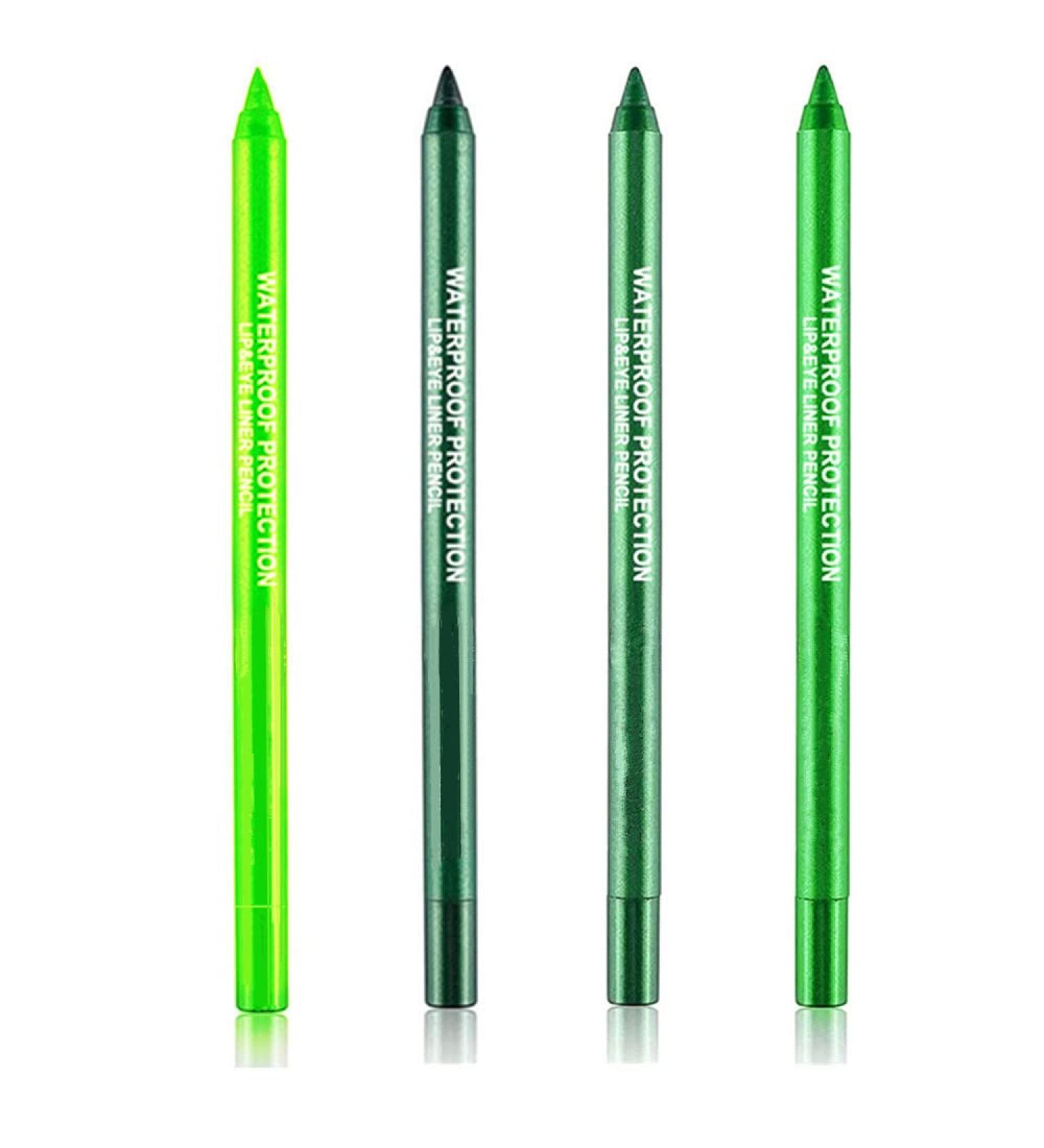 Go Ho 4-Color Eyeshadow Pencil Set - Metallic & Matte Shades for Long-Lasting Professional Eye Makeup - Colorful Eyeliner Kit for Women - Buy Online on GoSupps.com