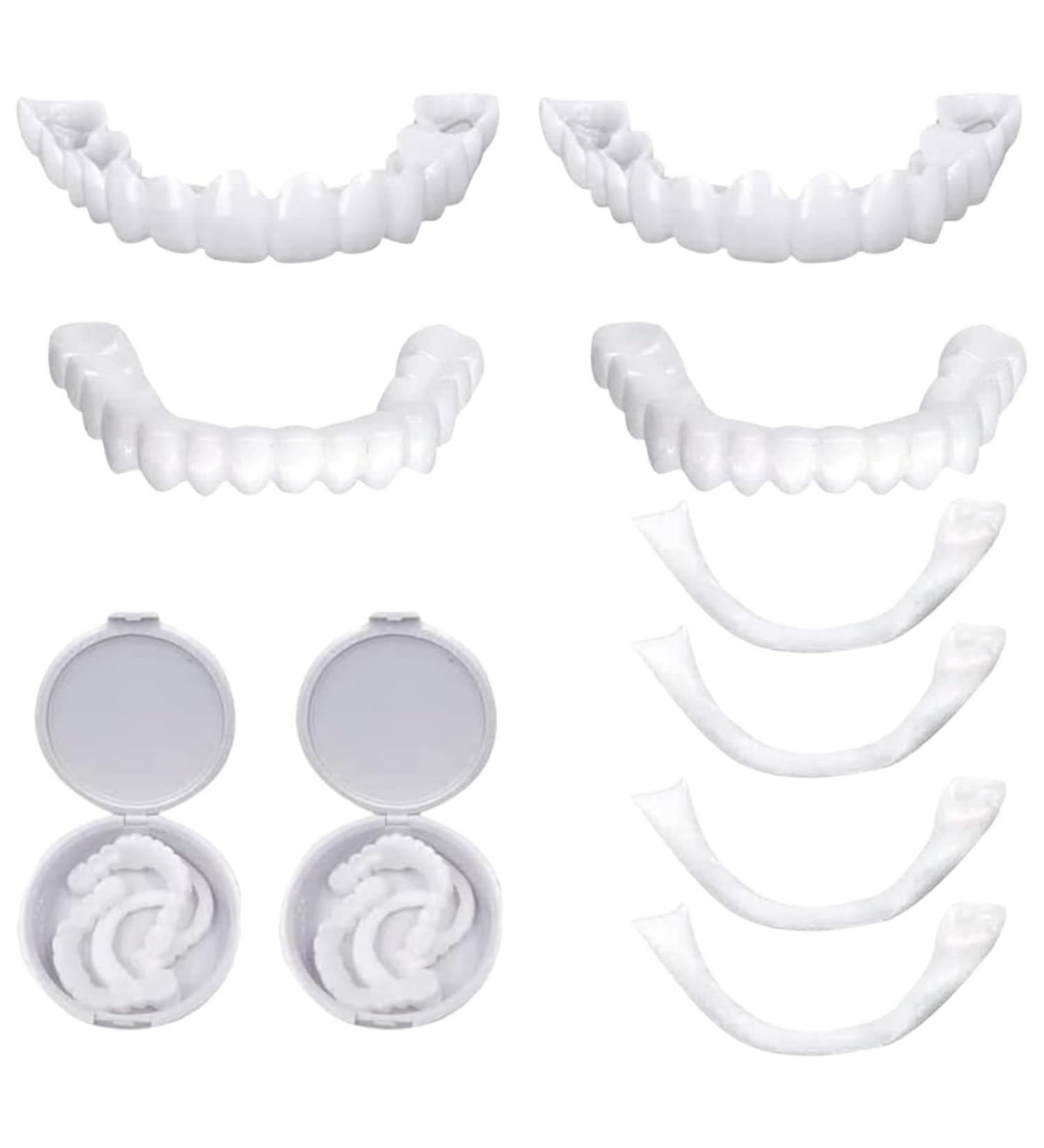 Artghjl Prostheses: Smile with Fake Teeth Veneers & Temporary Braces - Affordable Cosmetic Dental Solutions for Bad Teeth (2 Couples) - Buy Online on GoSupps.com