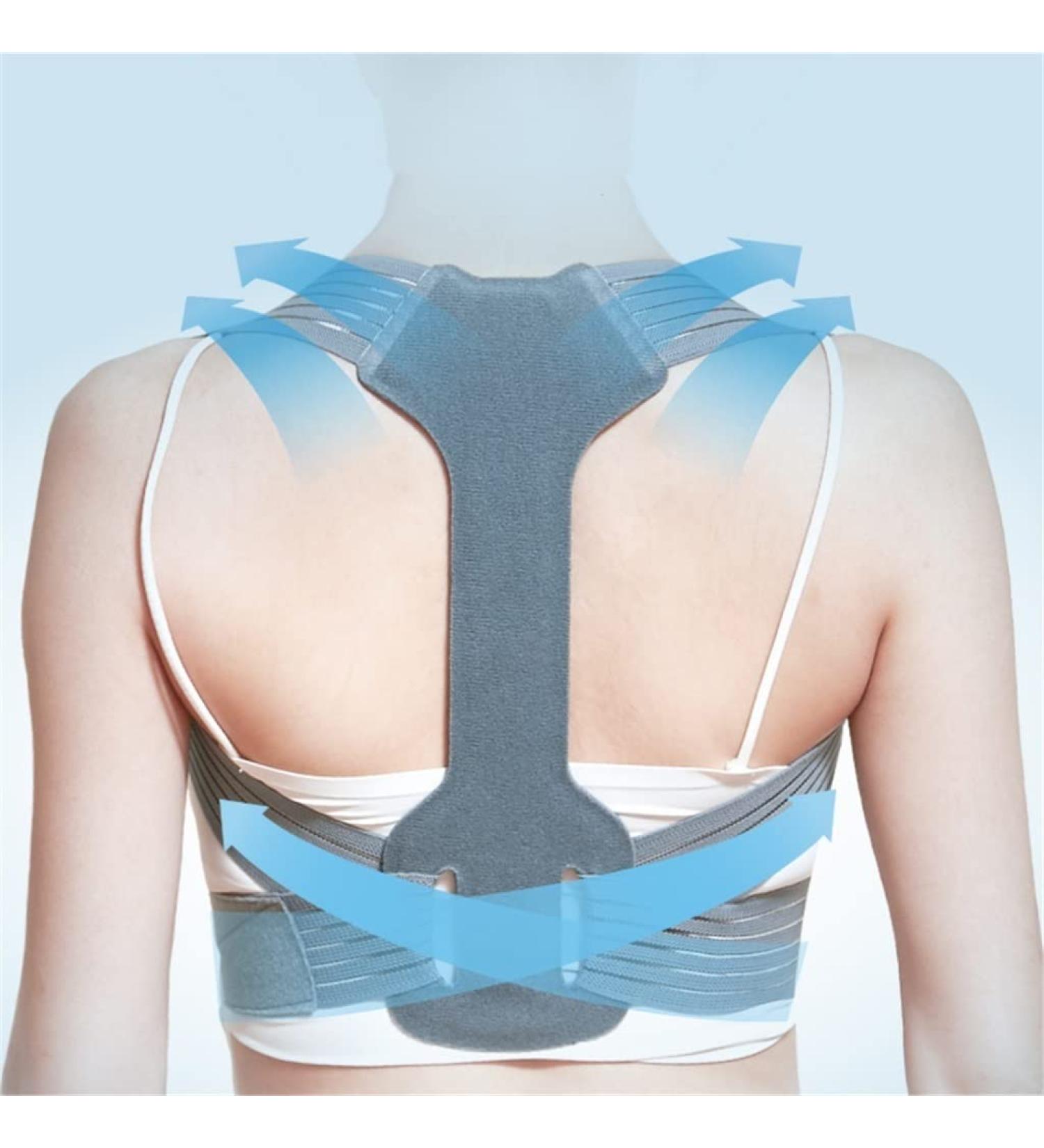 DFHBFG Adjustable Back Posture Correction Belt - XL Clavicle & Shoulder Support for Adult | Improve Spine Alignment & Comfort - Buy Online on GoSupps.com