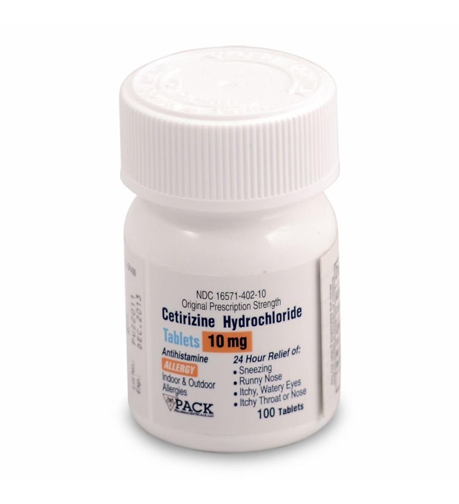 Pack Pharmaceuticals Cetirizine Tablets 10 Mg OTC 100ct Health and Beauty