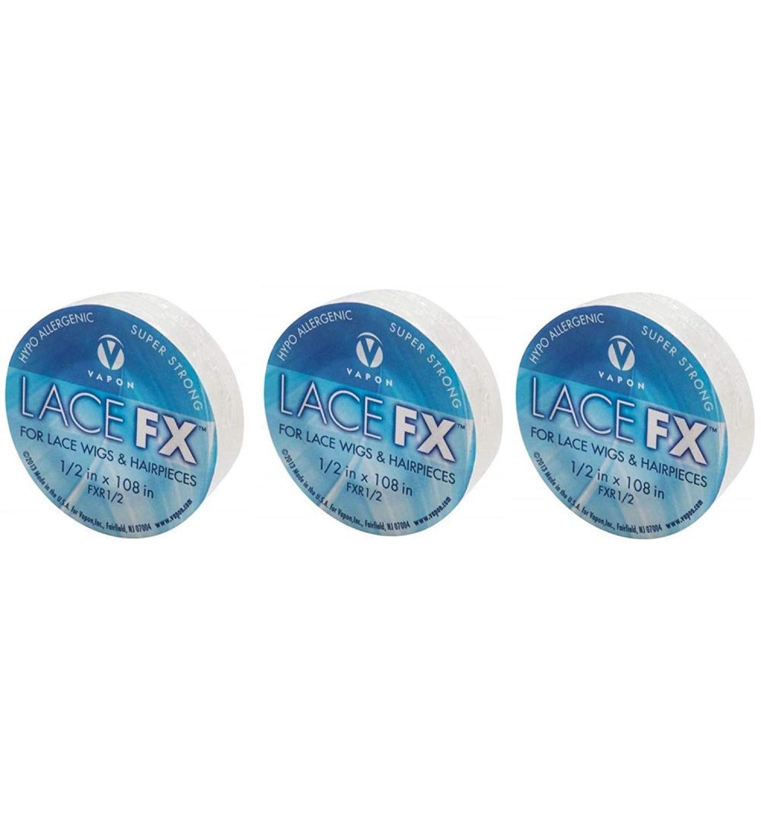 VAP-TS 1/2" Lace FX Double Sided Tape for Wigs & Toupees - 3 Pack 1/2 x 3 Yards - Best International Shipping - Buy Online on GoSupps.com
