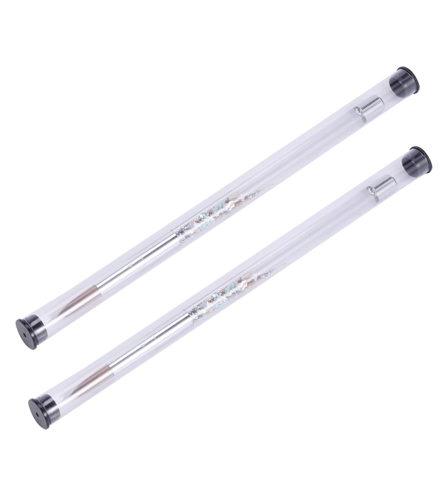 Piuusngy 2Pc Rose Gold Kolinsky Sable Acrylic Nail Brush with Liquid Flow Glitter Nail Art Brush for Nail Art Tool 14 - Buy Online on GoSupps.com