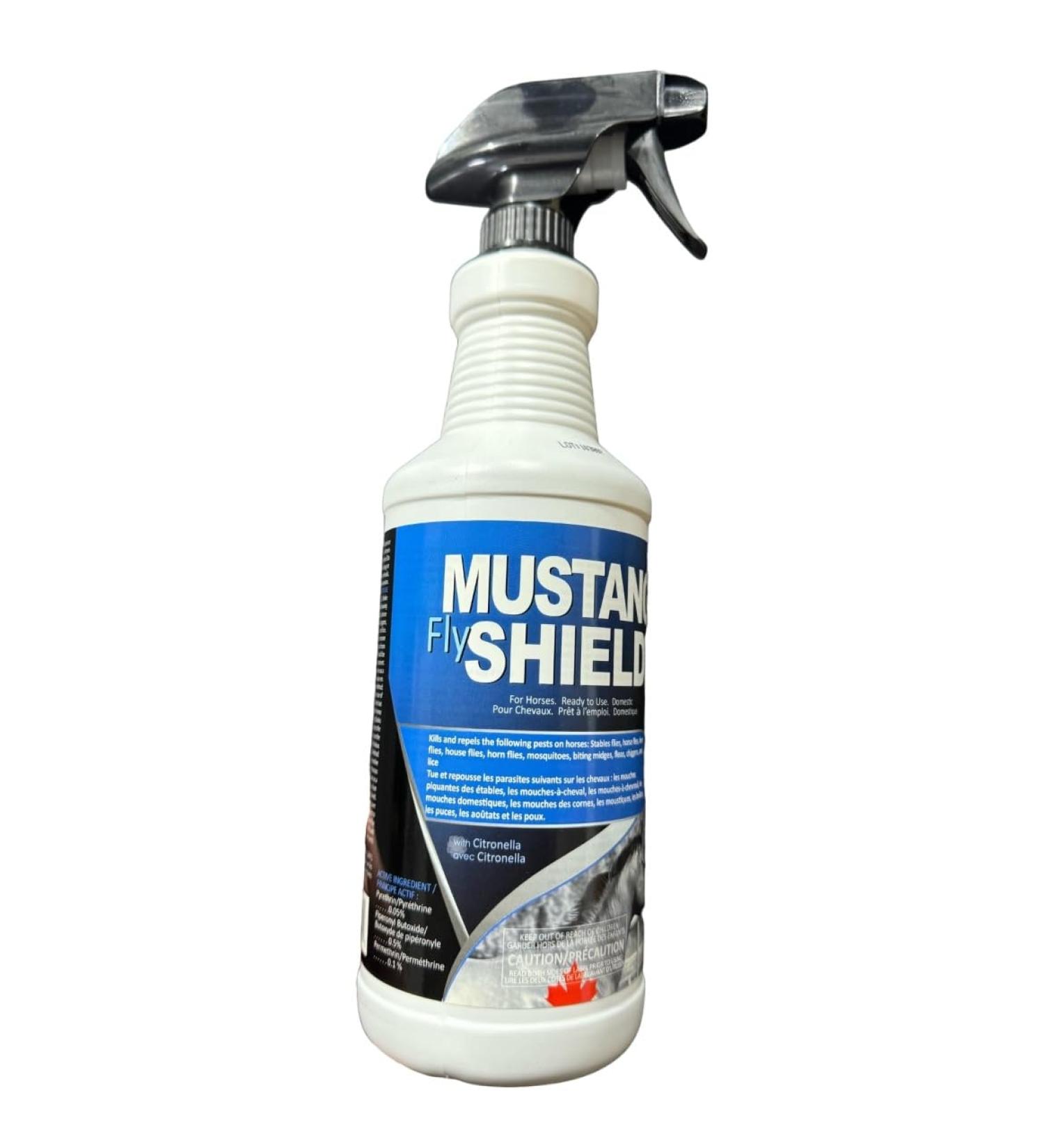 Mustang Fly Shield Horse Insect Repellent 1L with Spray Head - Buy Online on GoSupps.com