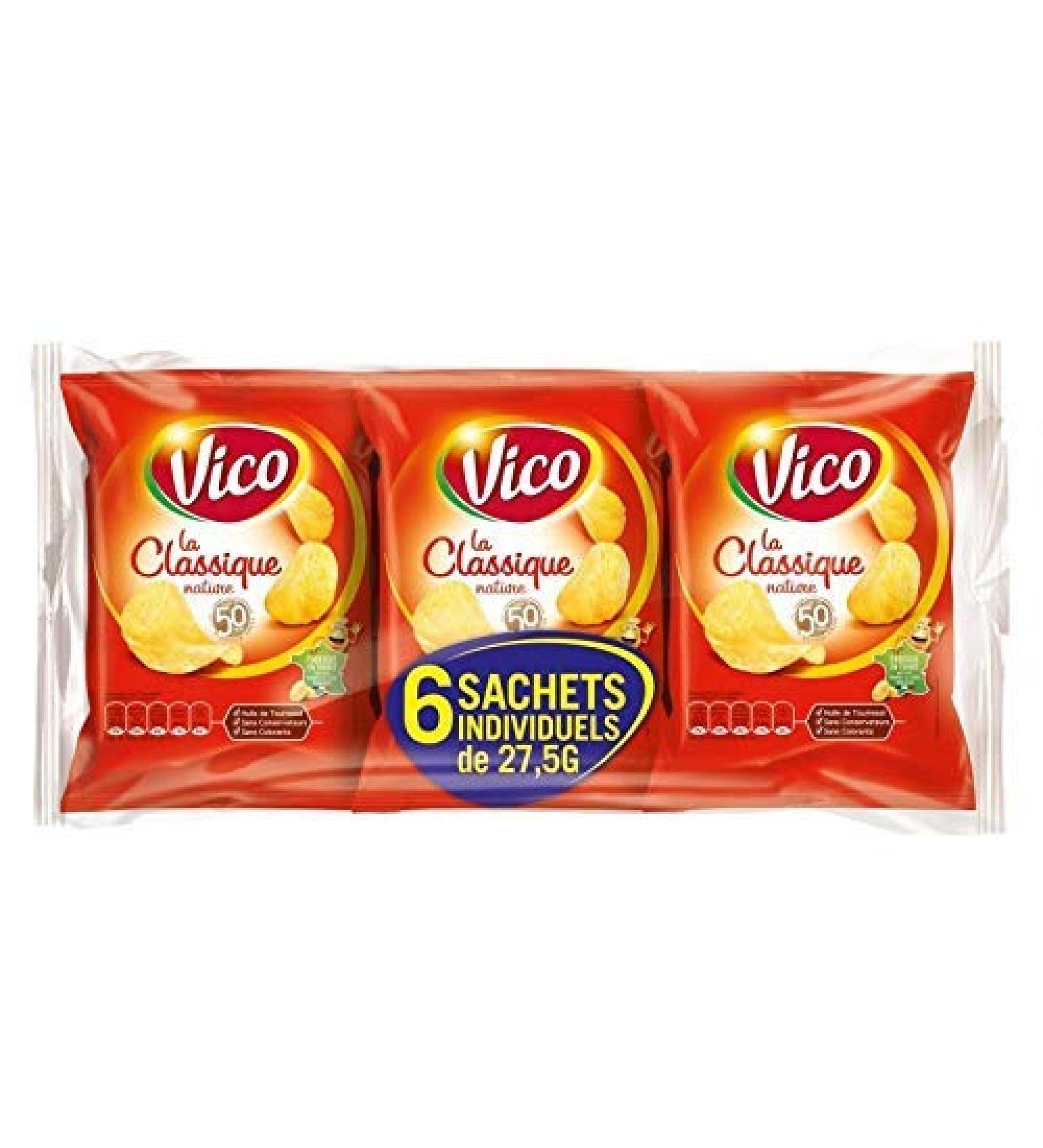VICO - Classic Plain Chips 150G - Pack of 4 - free delivery