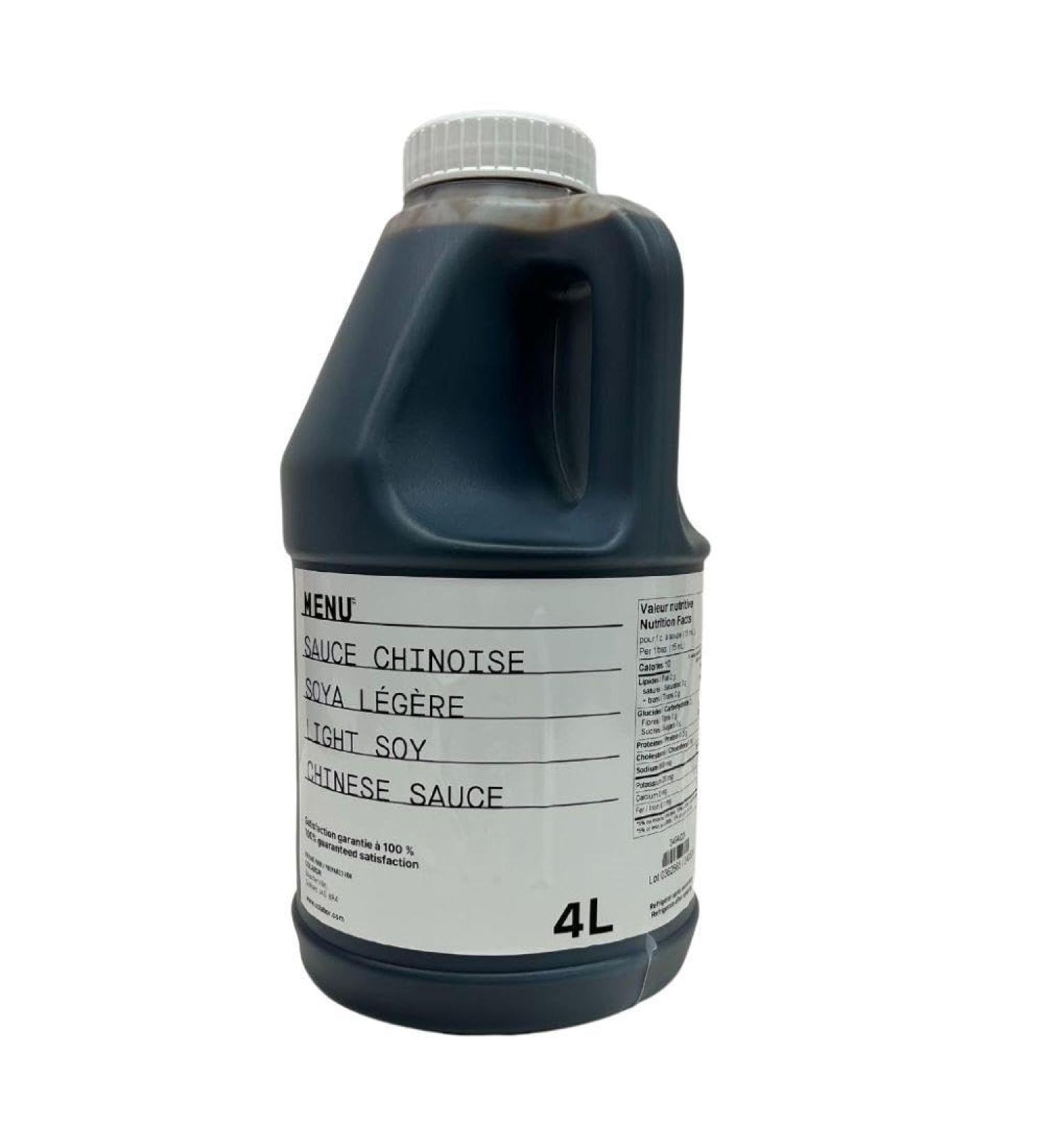 Menu Sauce Soya Light 4 Liter - 2 per case