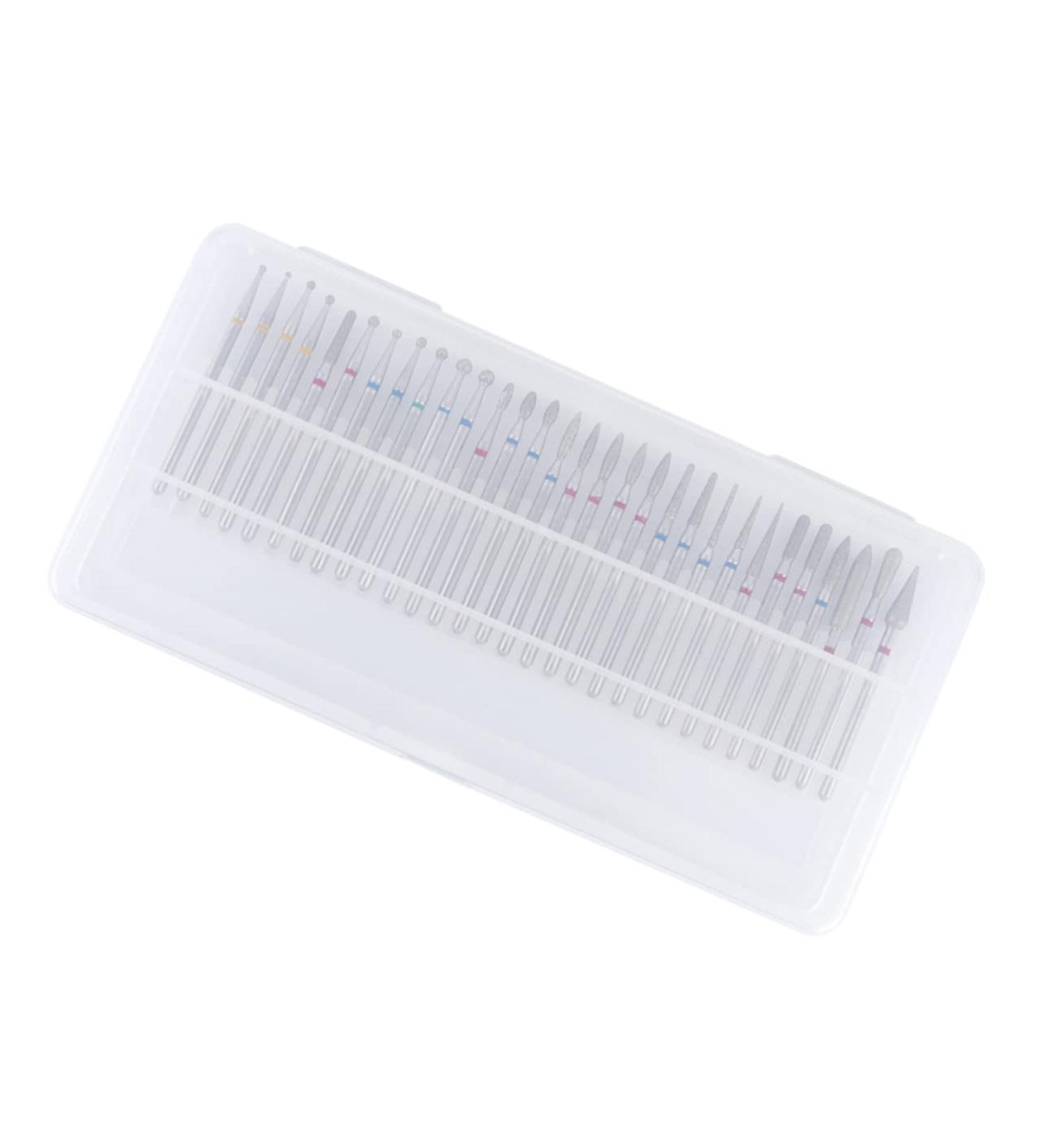 Beaupretty 1 Box Cylinder Head Drill Bits Grinding Head Polisher Lemon Cocktail Straws Drills Diamond Drill Bit Manicure Head Manicure Tools Abacus Decor Alloy Nail - Buy Online on GoSupps.com