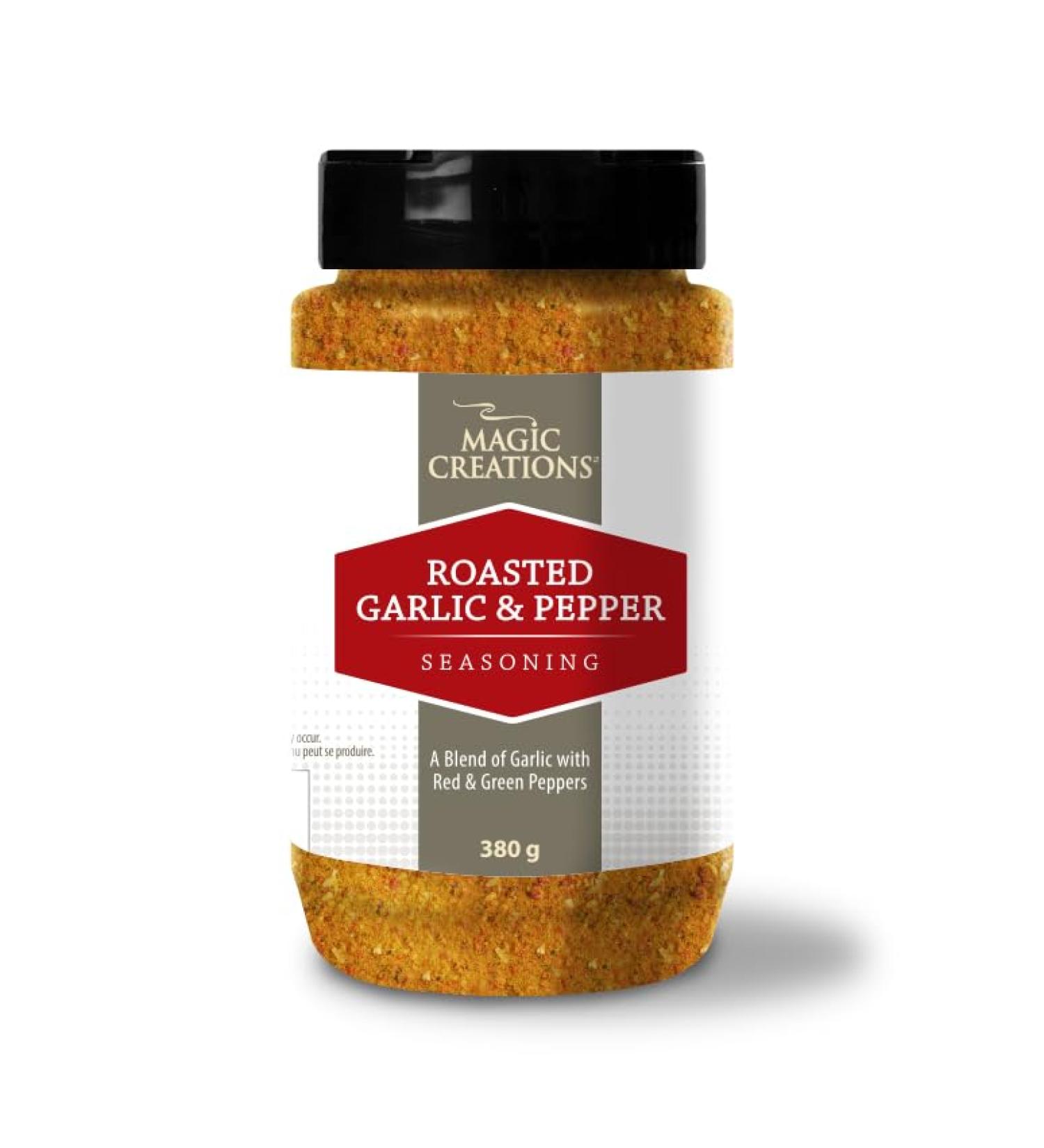 Magic Creation Shake on Seasoning (Roasted Garlic Pepper Seasoning 380g) - Buy Online on GoSupps.com