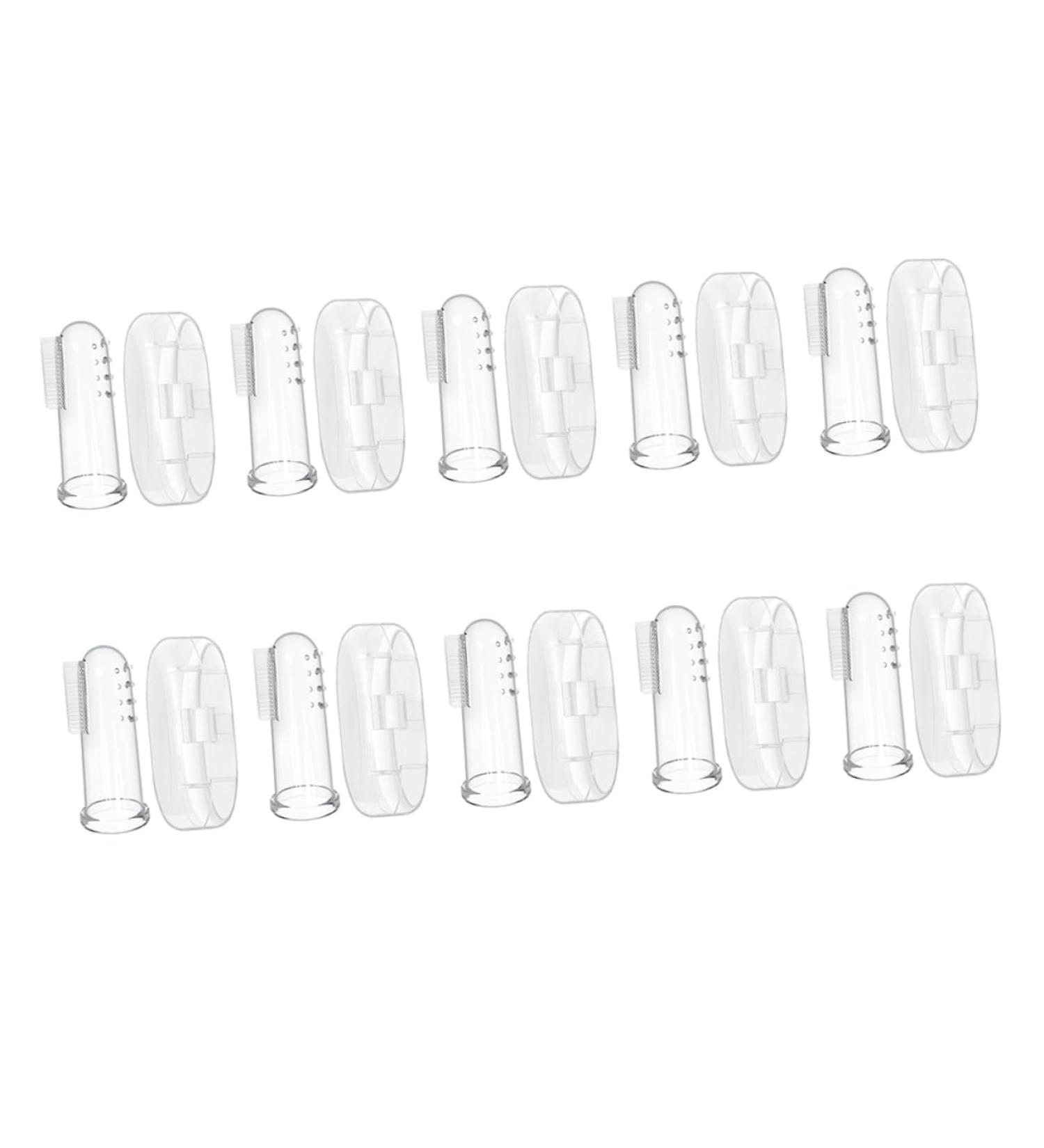 Tovinanna 30 Sets Fingerbrush Toothbrush for Babies & Kids - Travel-friendly Mouth Cleaning Massage Device for Children - Buy Online on GoSupps.com