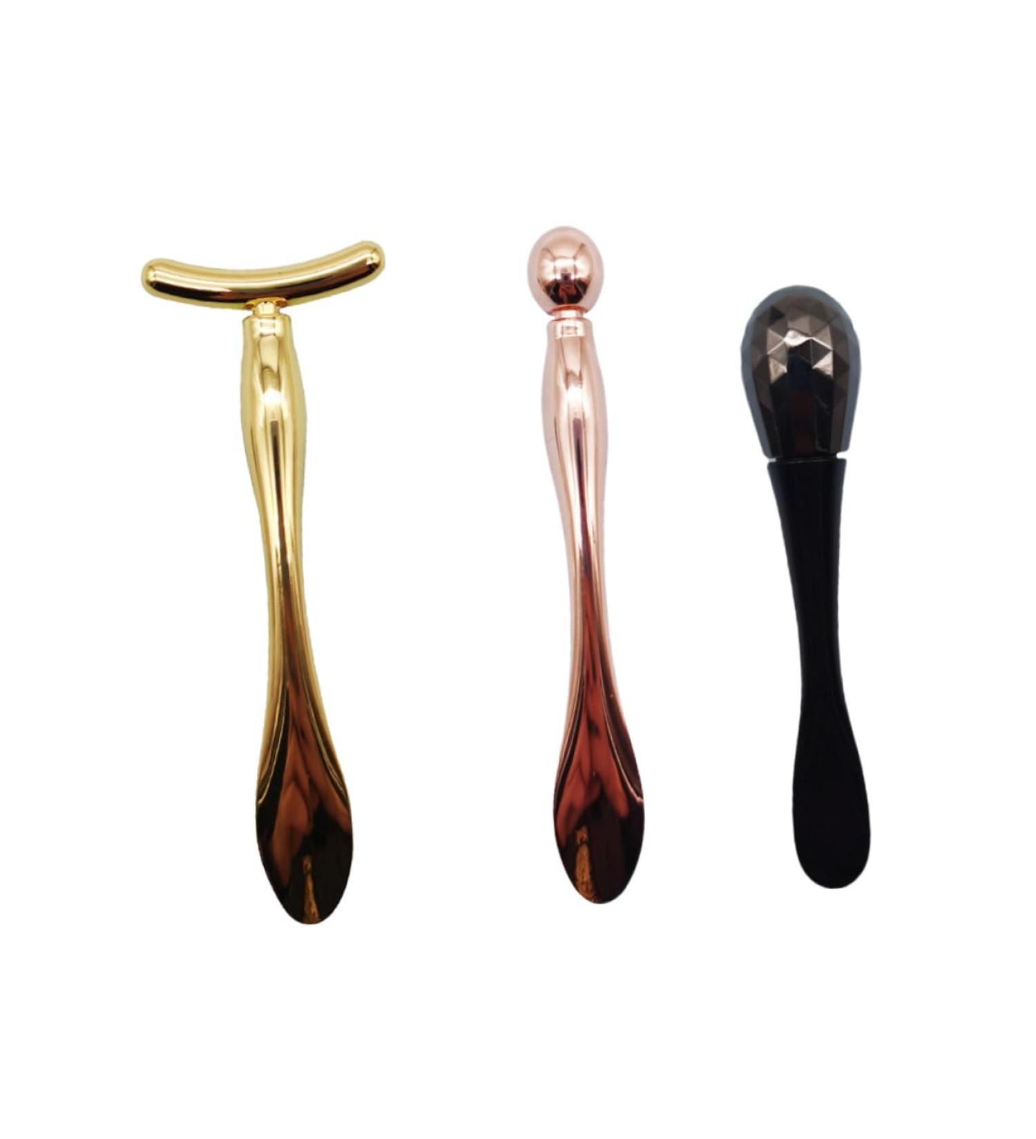  FRCOLOR 3 Pieces Eye Massager Spoon Massage Pen Eye Massage Roller Beauty Roller For Girls Makeup Kit Cosmetic Zinc Alloy Massage Equipment - Buy Online on GoSupps.com