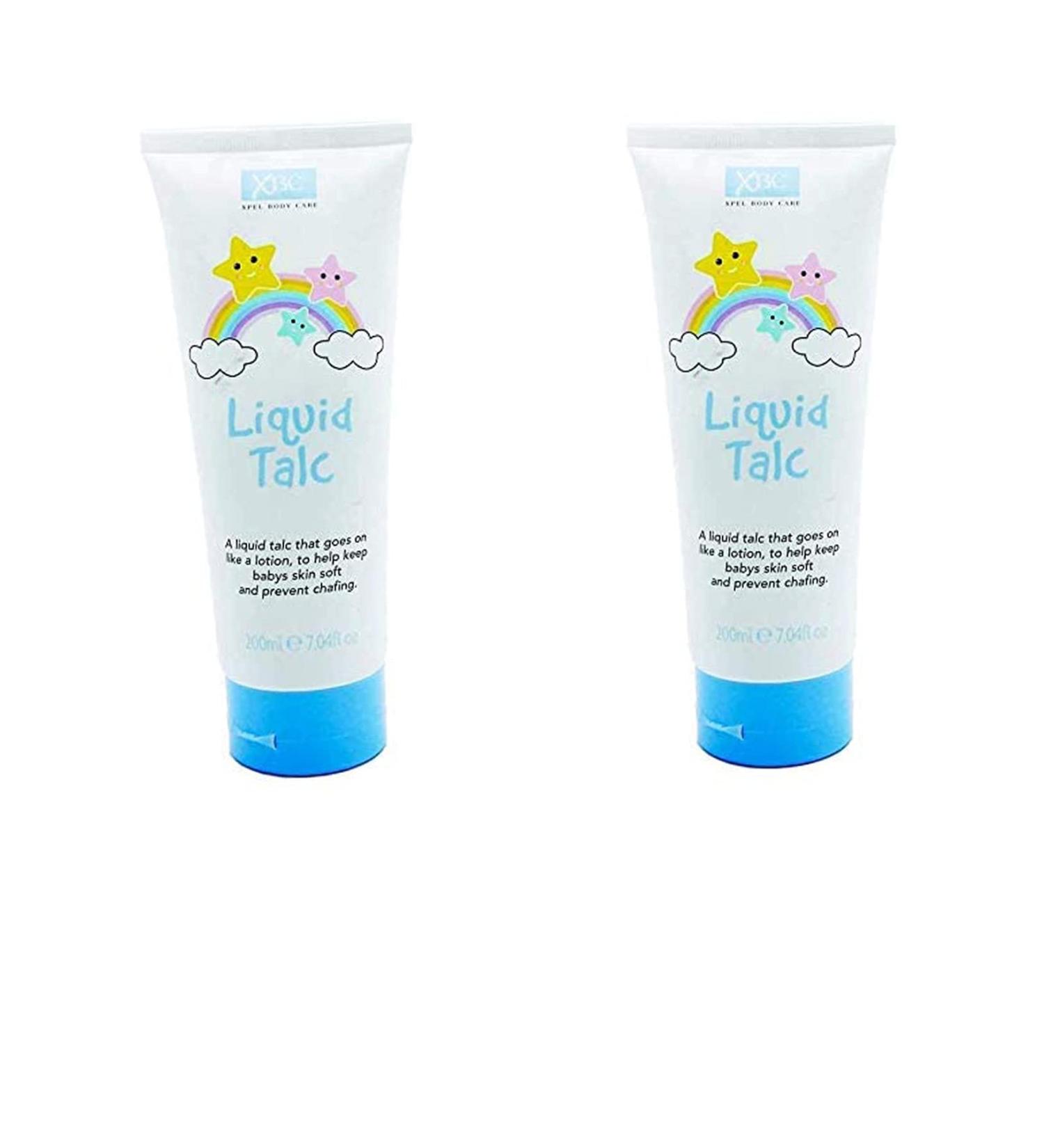 XBC Lotion Talc Liquide 200 ml - Prot ge les Peaux Sensibles - Lot de 2