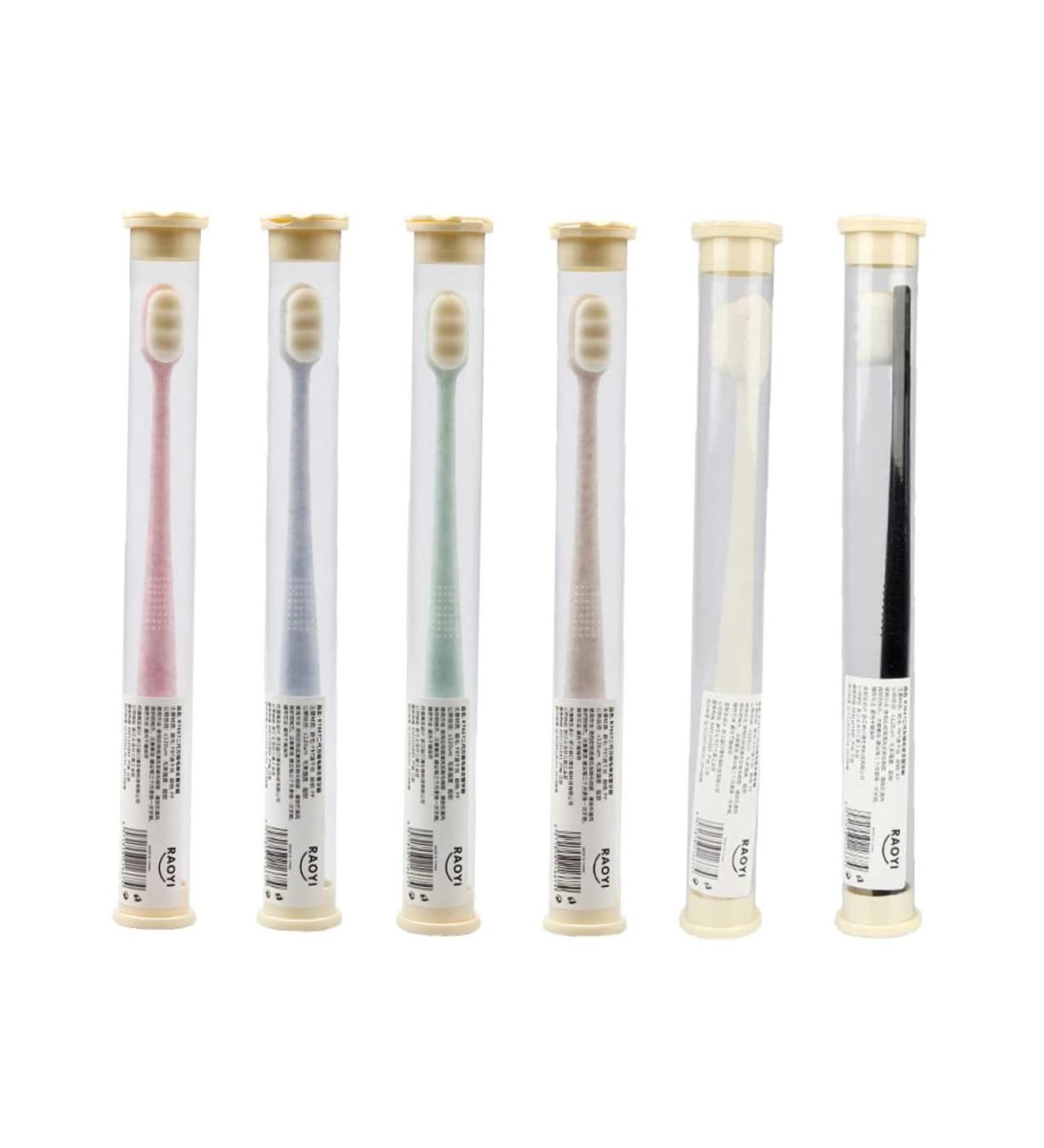 Doitool 6-Pack Wangan Hair Toothbrushes - Kids & Adults Travel Toothbrushes for Optimal Oral Care - Buy Online on GoSupps.com