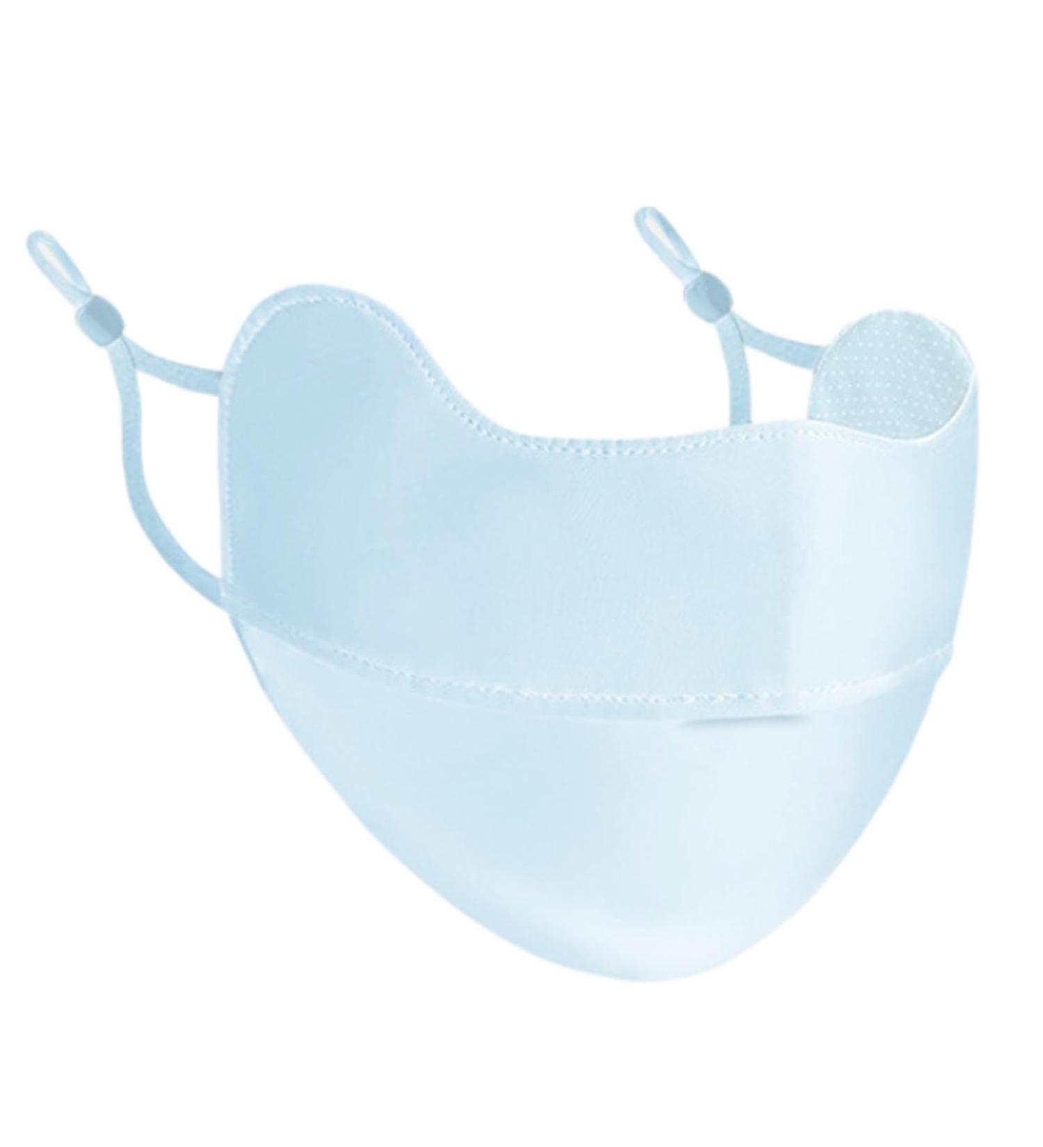 Aizuoni UV Protection Masque | Breathable Ice Silk Face Shield | Reusable Sun Shield Face for Women Sunscreen Masque for Fishing Hiking Cycling blue - Buy Online on GoSupps.com