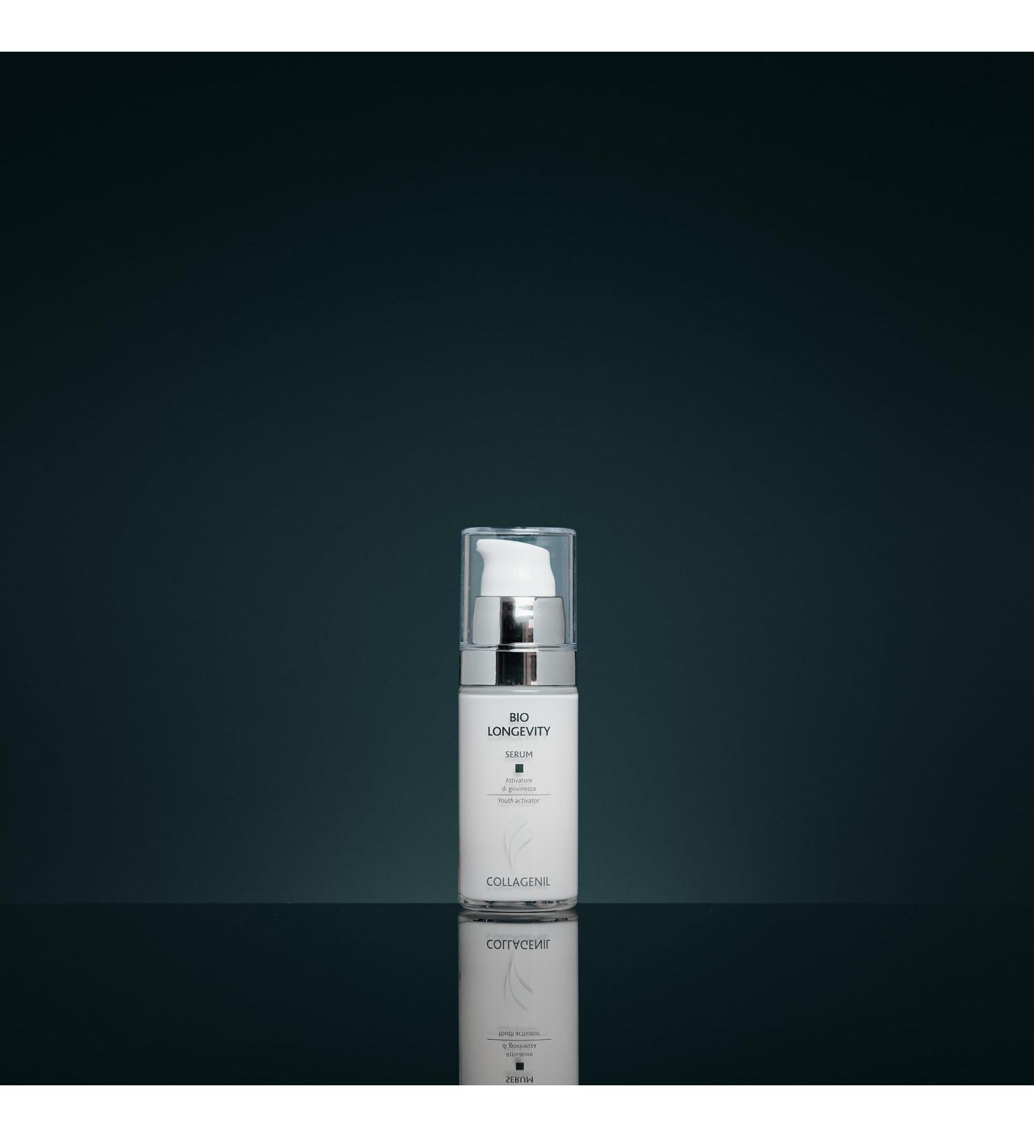 Collagenil Bio Longevity Serum Anti-Aging Treatment with Glutathione and Astaxantine Wrinkle Reduction Biostimulating revitalizing Radiance 1.01 fl oz - Buy Online on GoSupps.com