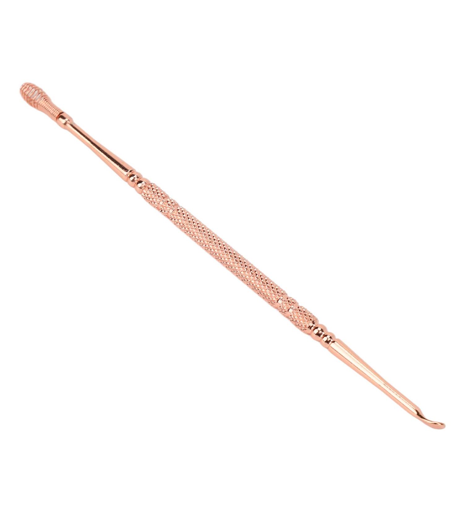 Stainless Steel Rounded Ear Spoon in Rose Gold | Relieve Itching | Beauty Salon Tool - Buy Online on GoSupps.com