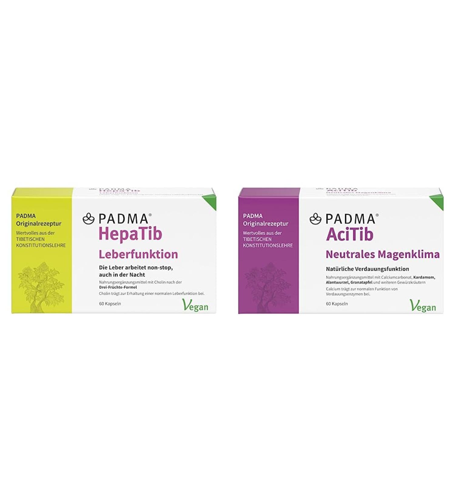 Padma Hepatib 60 Caps - Boost Metabolism & Liver Health | 3-Fruit Formula with Choline | Padma Acitib Bundle 29g - Buy Online on GoSupps.com