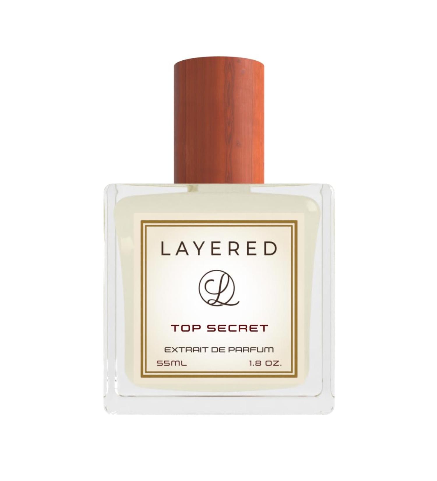 Layered Top Secret Extrait de Parfum - Irresistible Long-Lasting Perfume with Silky Caramel Belgian Chocolate and Almond Cookie Scent - 55ml / 1.8oz 1.8 Fl Oz (Pack of 1) - Buy Online on GoSupps.com