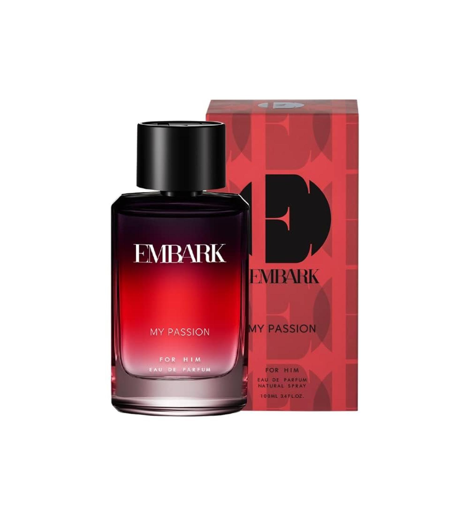 EM'BARK My Passion Perfume for Men | Premium Eau de Parfum | Musky and Citrus Fragrance | 100ml (3.4 Fl Oz) - Buy Online on GoSupps.com
