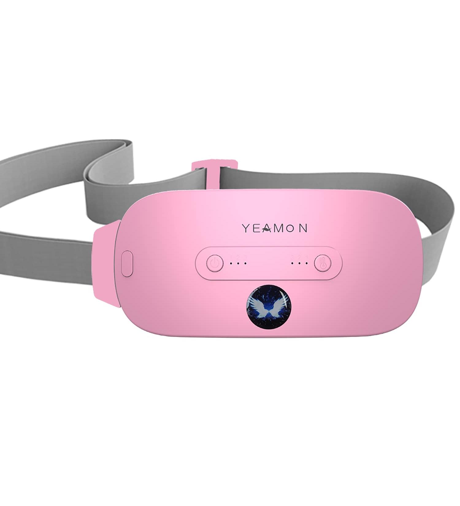 Portable Cordless Heating Pad Electric Waist Belt - 3 Heat Levels & 3 Massage Modes - Fast Heating for Women & Girls Pink - Buy Online on GoSupps.com