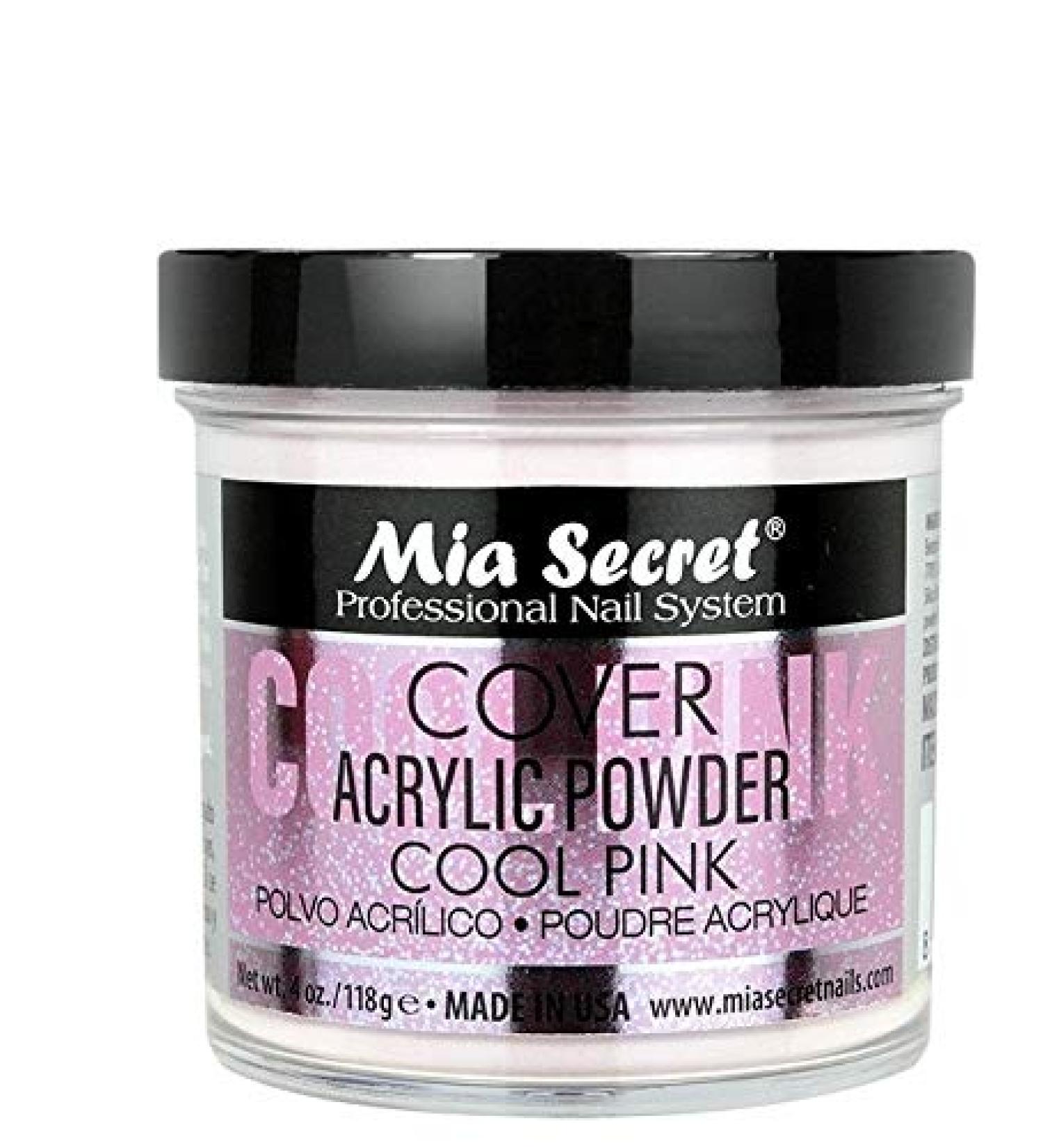 Mia Secret Cover Cool Pink Acrylic Powder 4 oz - Professional Grade - Buy Online on GoSupps.com