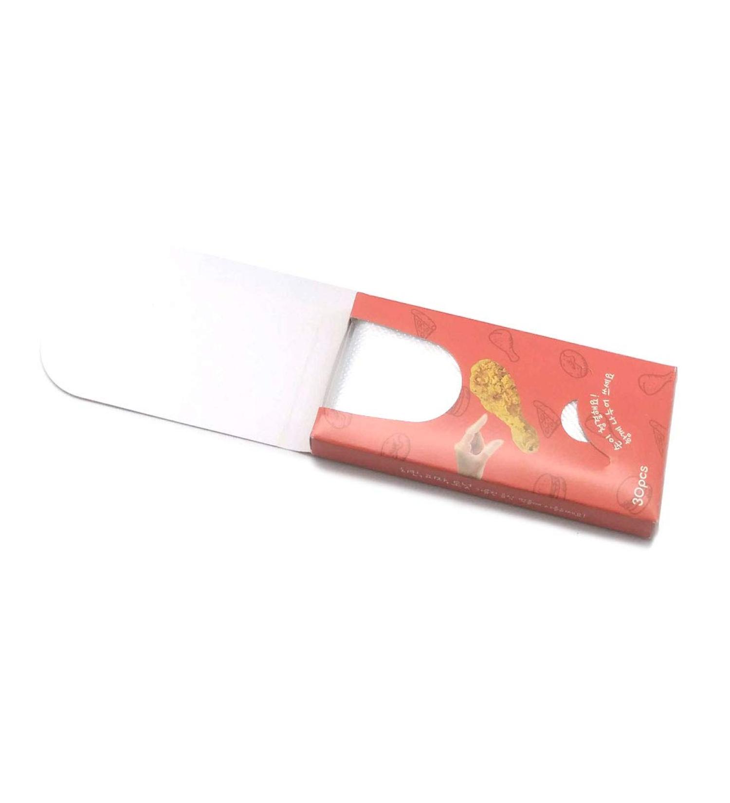 Disposable Mini Sanitary Gloves for Food - Clear Finger Gloves for Hamburgers Chicken & Pizza (30 Pack - Buy Online on GoSupps.com