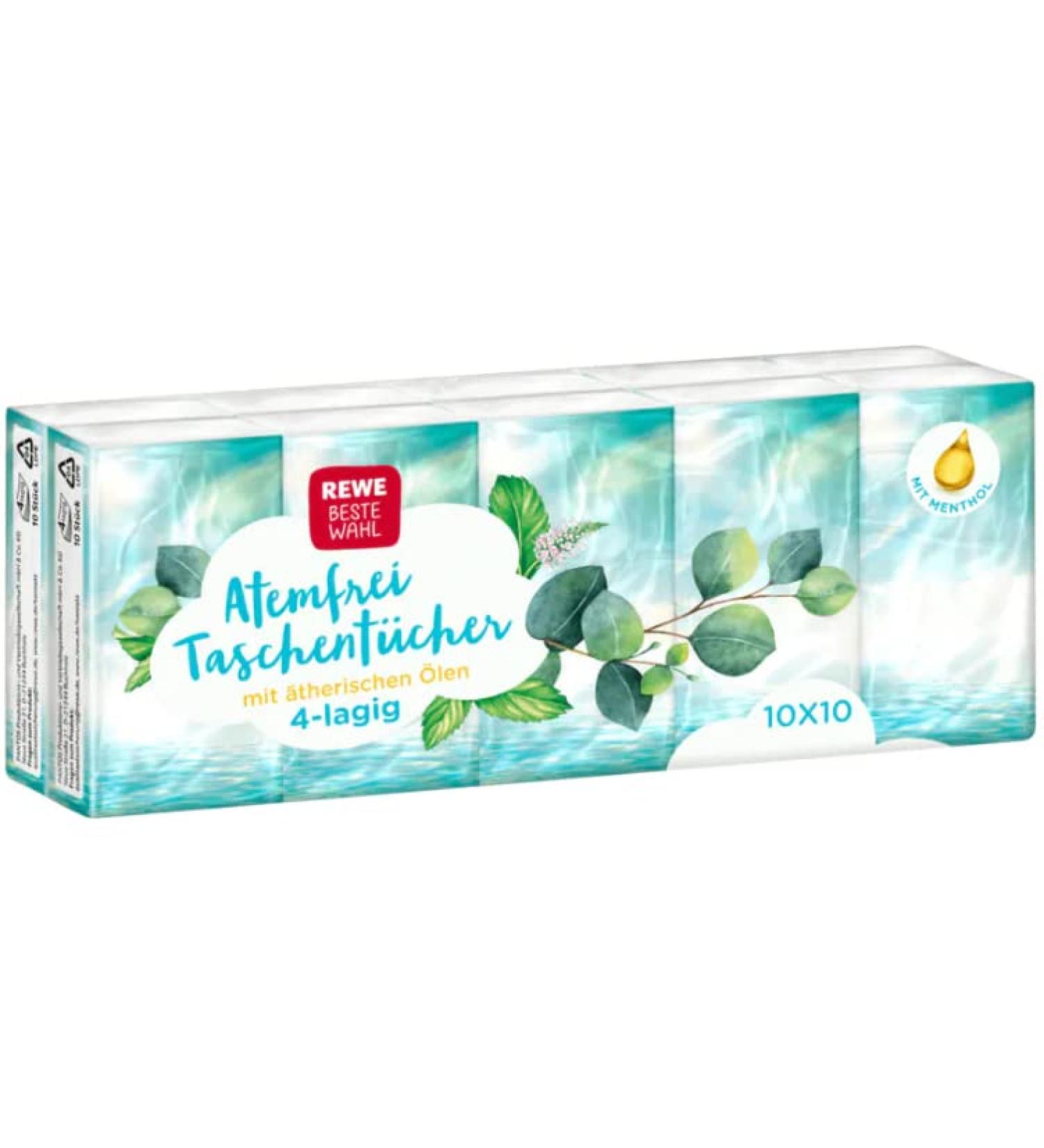 Rewe Best Choice Breathe Free Tissues 10x10 Pieces