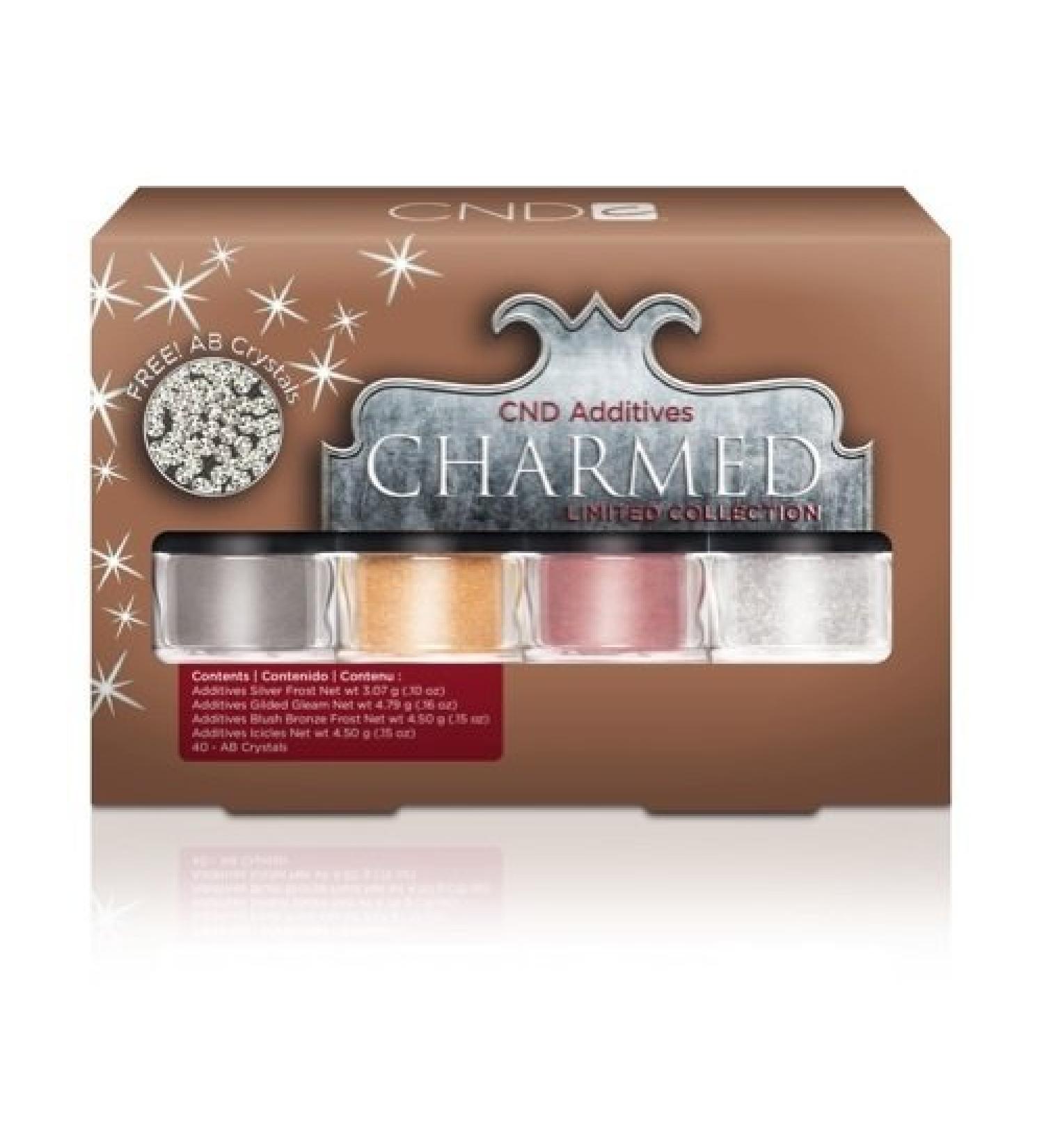 CND Additives Holiday Collection 2013 / Charmed Collection - 4 pieces - Suitable for CND Shellac Gel & Acrylic applications - Nail art
