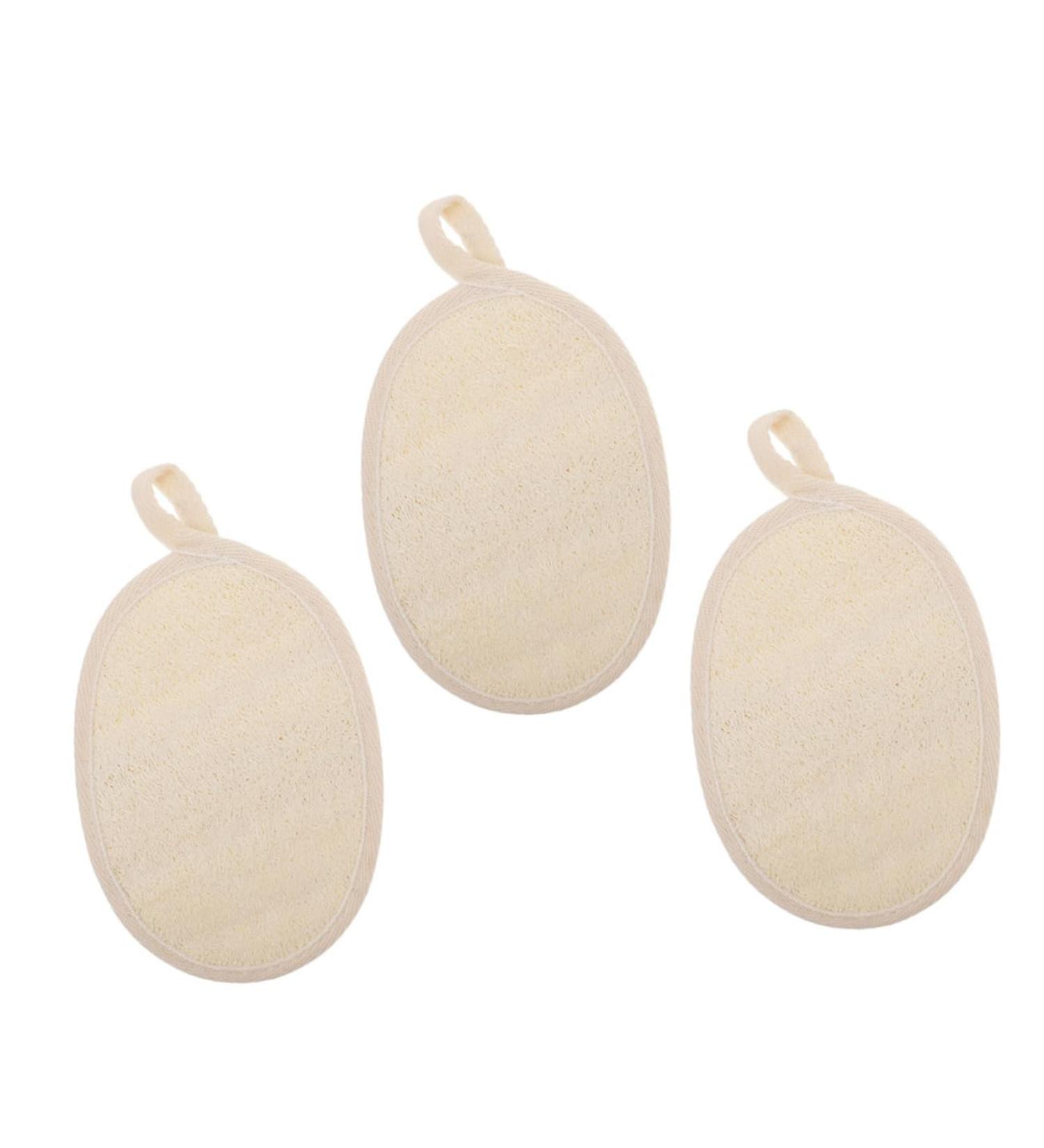 3 Pcs Exfoliating Loofah Bath Balls - Back Scrubber & Body Sponge Set for Perfect Skin Care - Buy Online on GoSupps.com