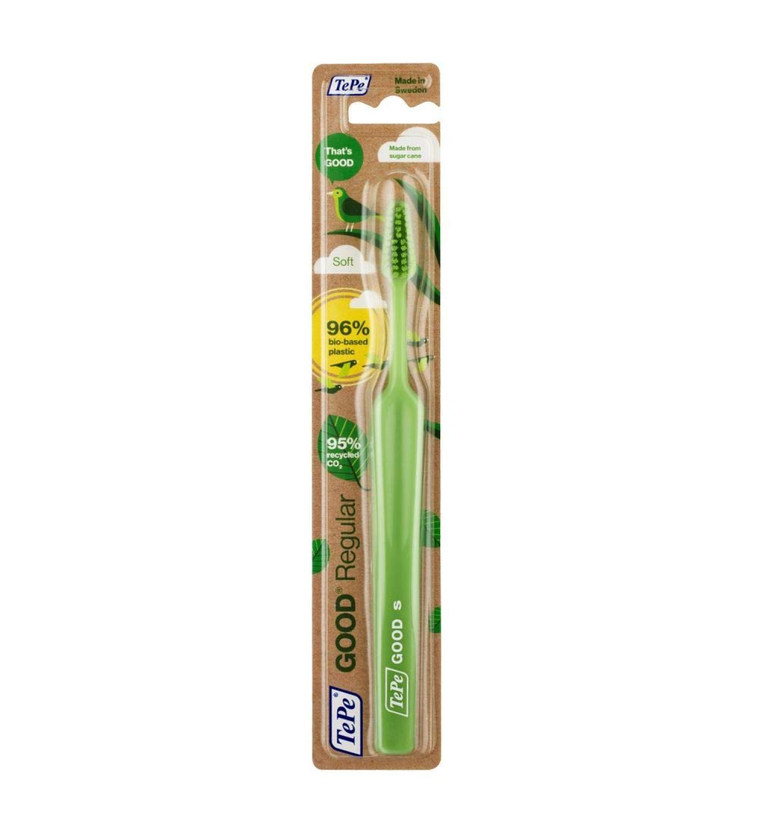 TEPE GOOD Regular Soft Toothbrush - Eco-Friendly User-Friendly & Soft Bristles | Sustainable Oral Care for a Bright Smile - Buy Online on GoSupps.com