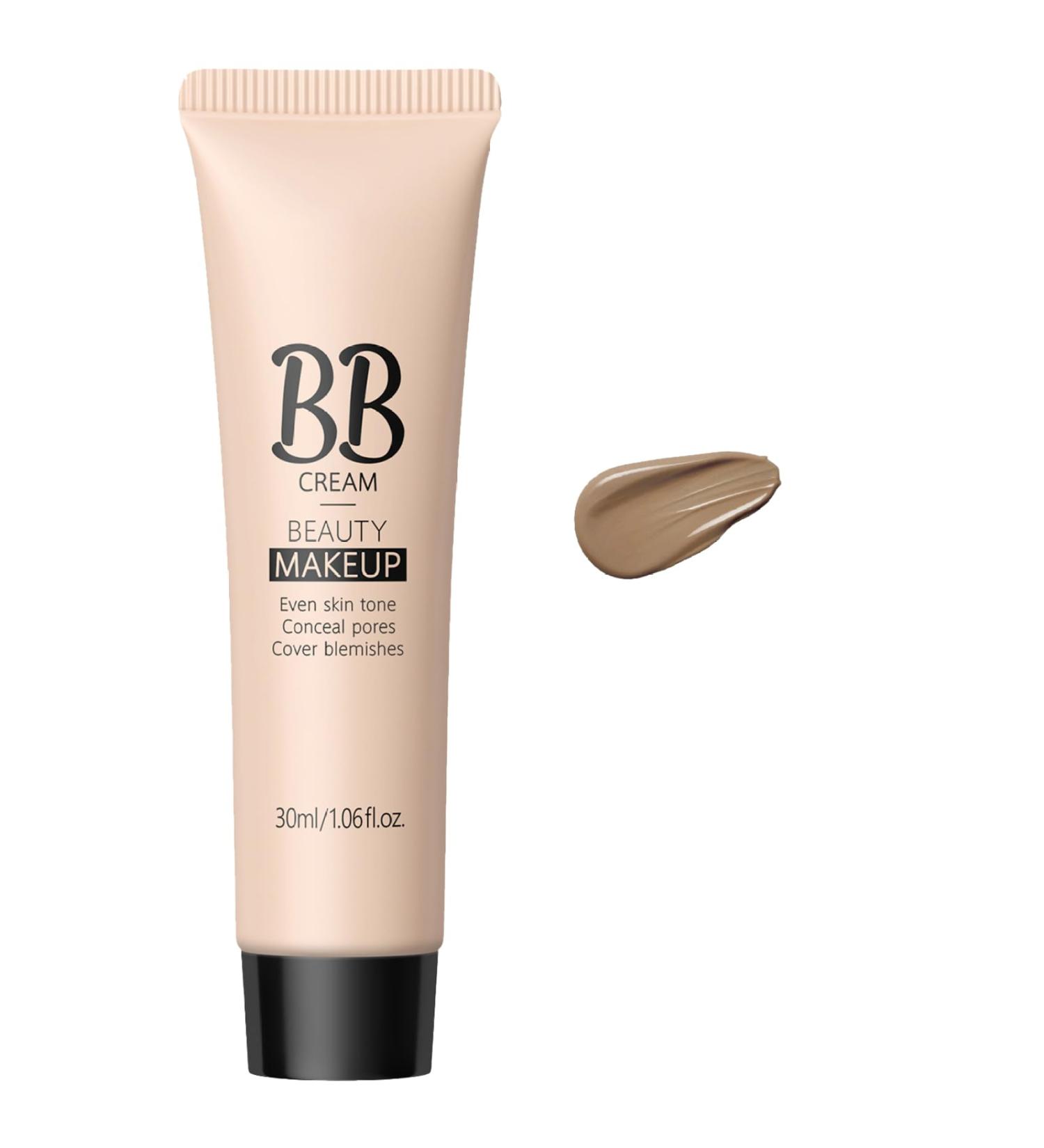 Natural Finish BB Cream For Women Lightweight Daily Moisturizer With Hydrating Effect Oil Free Sheer Coverage For All Skin Tones Brown One Size One Size Brown