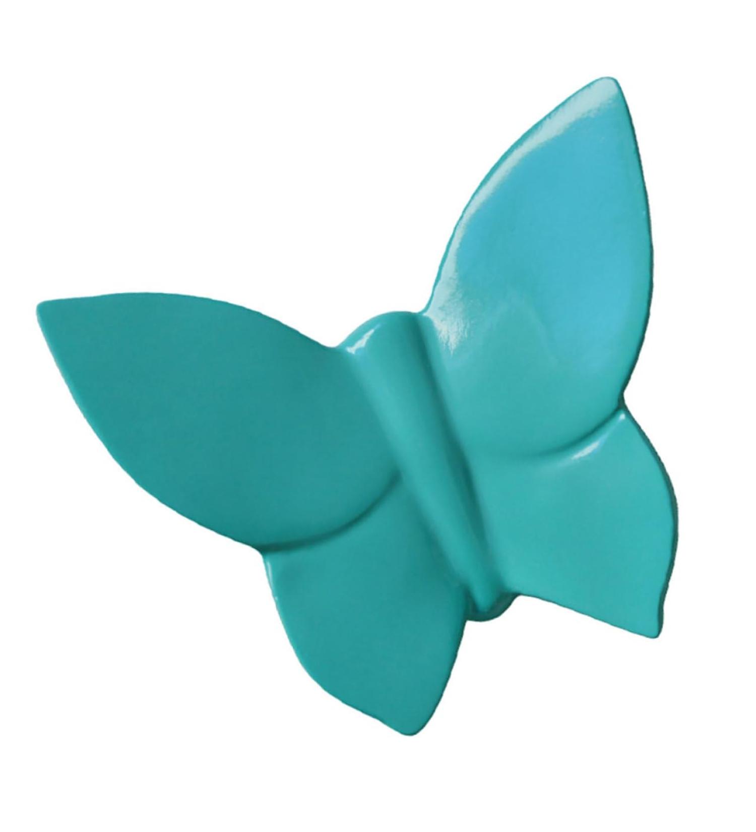 Yardenfun Home Decor Butterflies Ceramic Decor Wall Pendant Decor Decorate Wall Hanging Household 10*7.8cm Blue - Buy Online on GoSupps.com