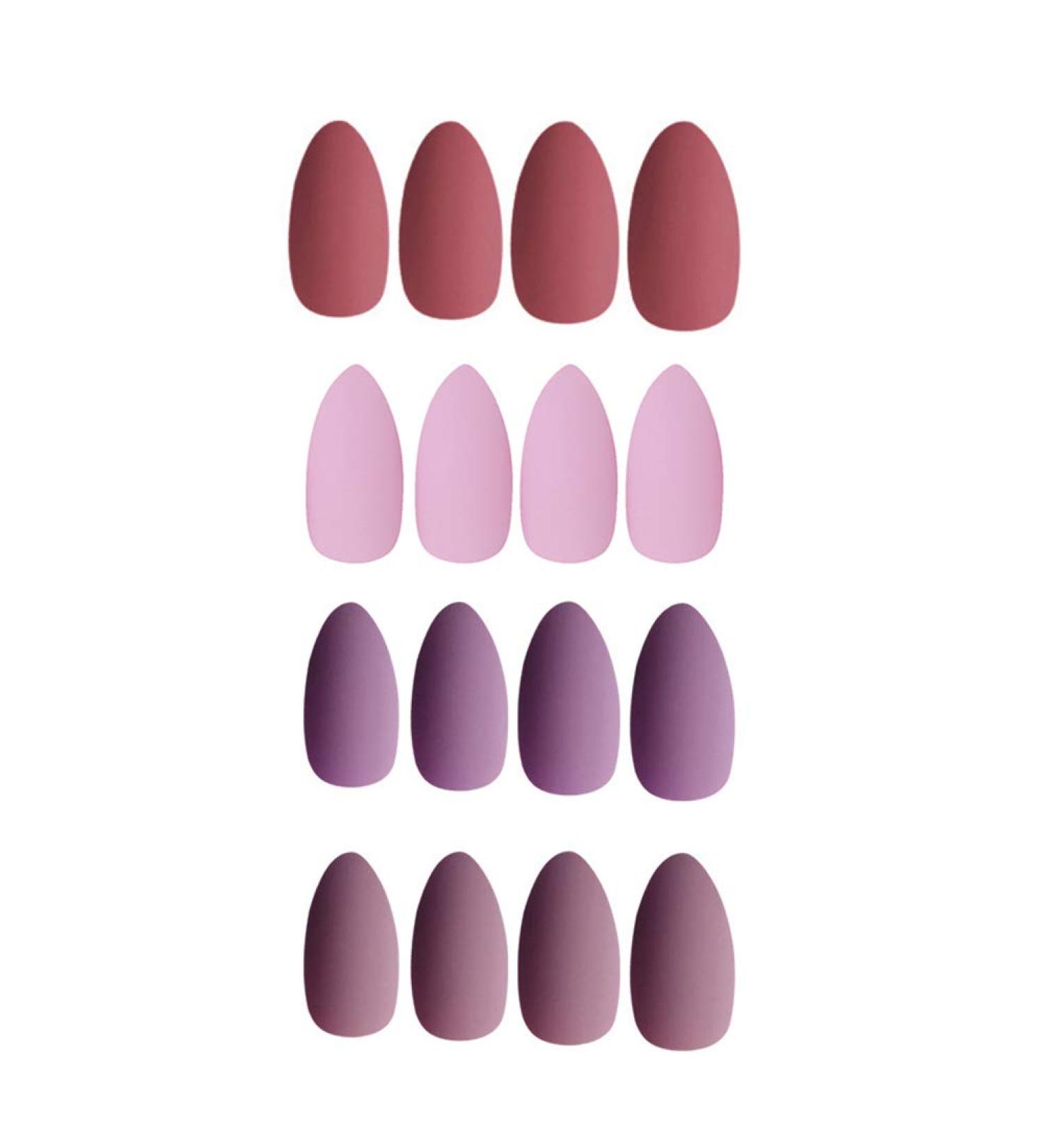 Laza False Nails - Acrylic Stiletto Almond Full Cover Fake Nails | 96pcs Gel Artificial Nails | Medium Size Cherry Blossom Design for International Shipping - Buy Online on GoSupps.com