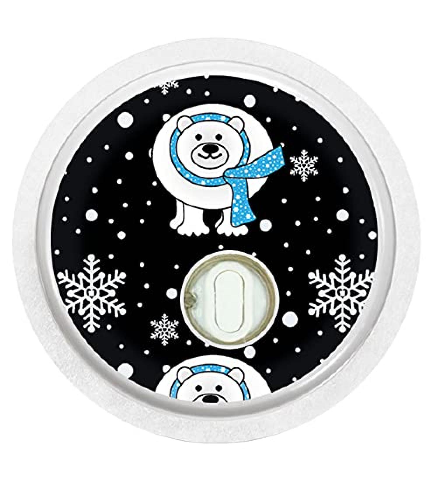 Sticker for FreeStyle Libre 3 Sensor 2x Polar Bear myDili Diabetes