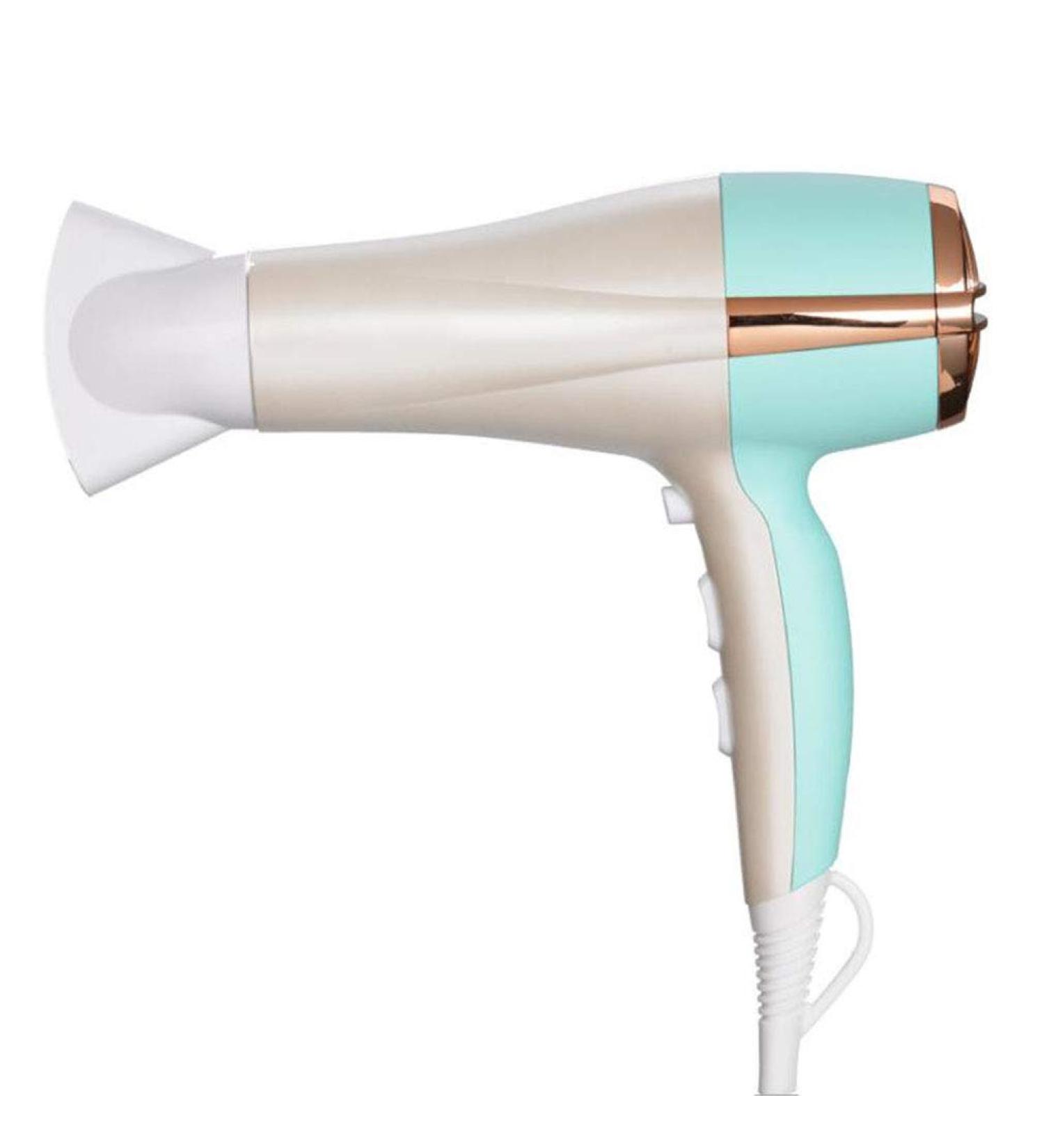 2200W Professional Salon Hair Dryer with Nozzle Powerful DC Motor 3 Heat and 2 Speed Cool Shot Setting Ionic Conditioning to Protect Hair and Increase Shine Fast Drying for Home and Salon Green Small - Buy Online on GoSupps.com