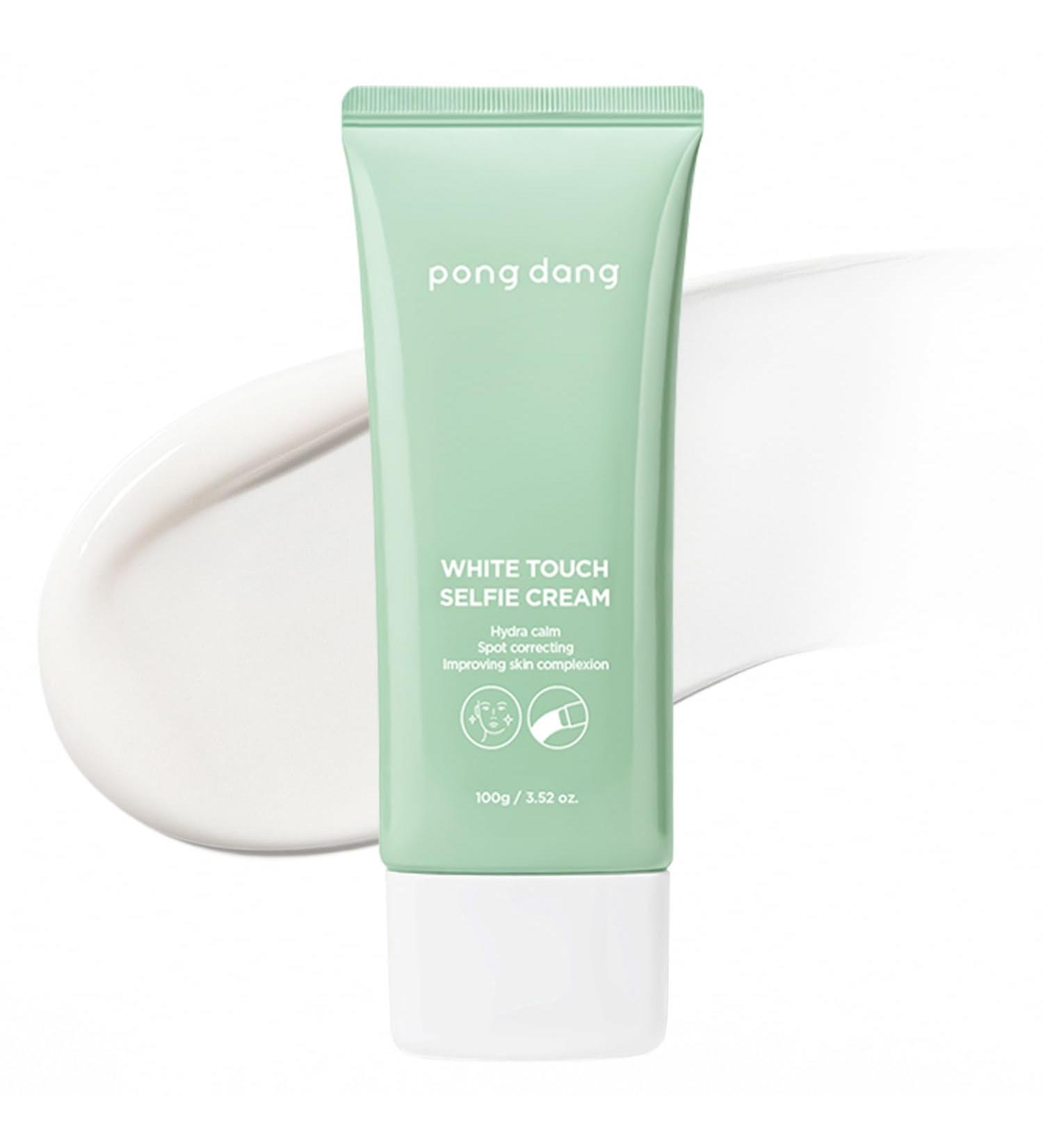PONGDANG White Touch Selfie Cream 3.52 oz | Whitening Cream Lightweight Tone-Up Moisturizer | Hydrating & Redness-Soothing Formula | Korean Skin Care - Buy Online on GoSupps.com