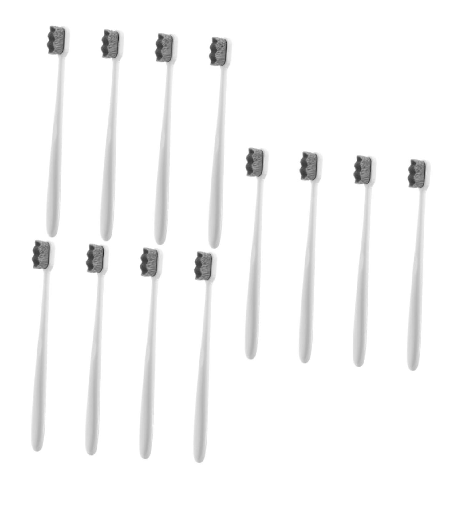 Minkissy 12 Pcs Soft Toothbrush Set - Travel-Friendly Adult Toothbrushes with Soft Bristles & Round Tube | Durable & Compact Daily Oral Care - Buy Online on GoSupps.com