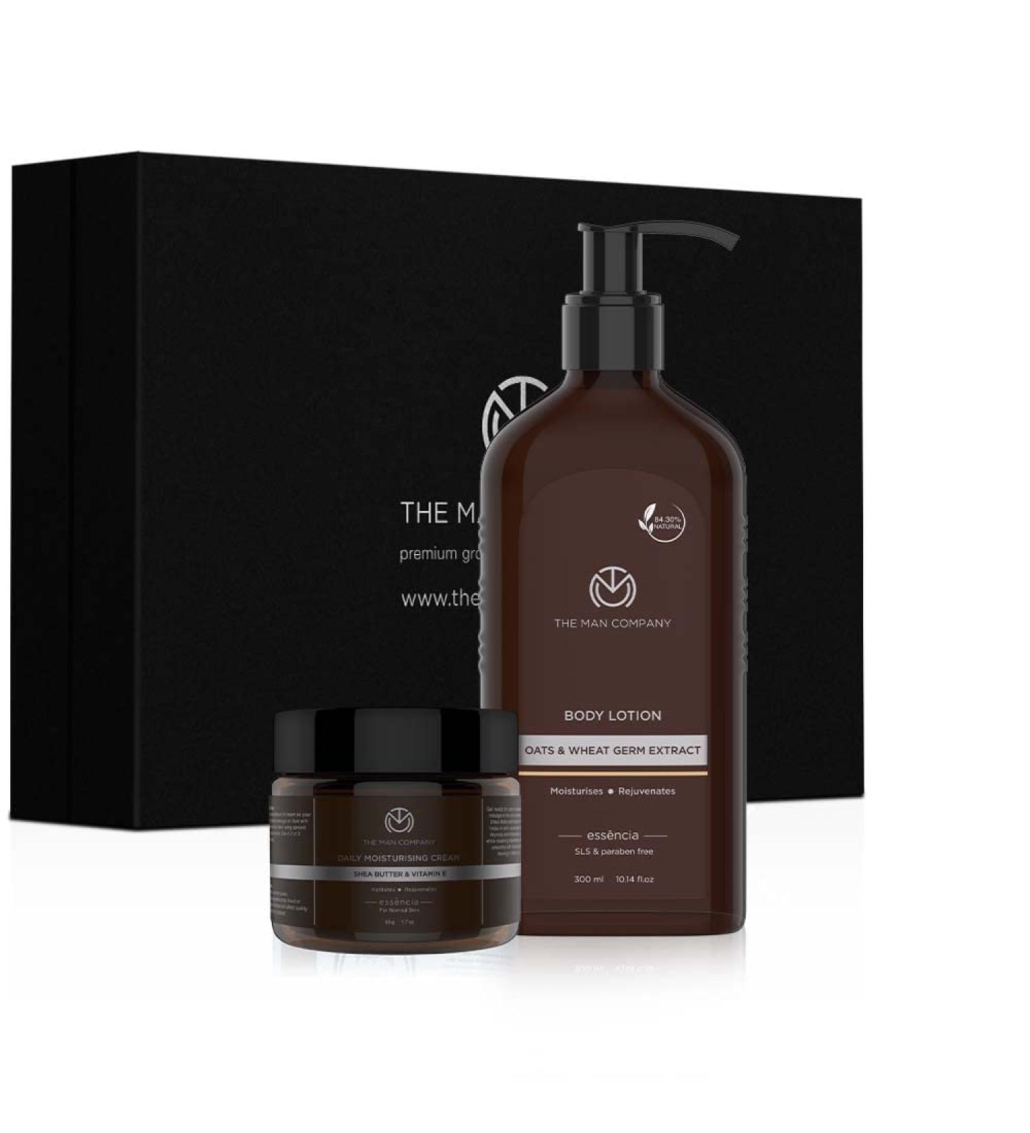 The Man Company Body Lotion - Oats & Wheat Germ Extract & Daily Moisturising Cream - Vitamin E & Shea Butter24 Hour Moisturisationmakes Skin Soft & Suppleabsorbs Quicklysls & Paraben-Free - Buy Online on GoSupps.com