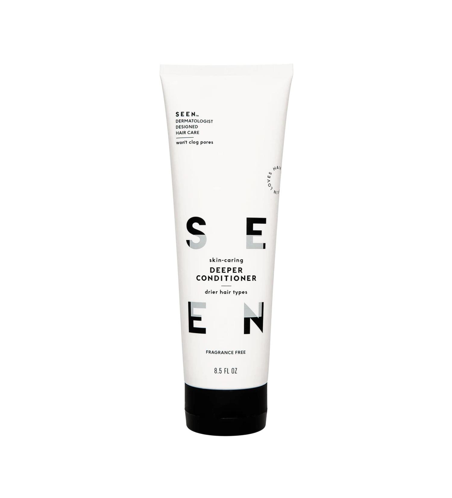 SEEN Fragrance-Free Deeper Conditioner - Non-Comedogenic & Sulfate-Free - 8.5 Fl Oz - Buy Online on GoSupps.com