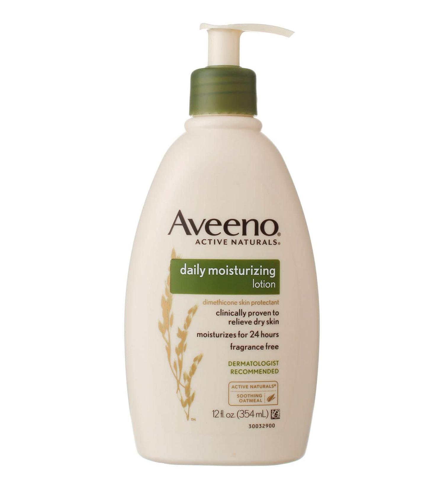 Aveeno Daily Moisturizing Lotion 12oz Pump (354ml) (2 Pack) - Hydrating Body Cream - Buy Online on GoSupps.com