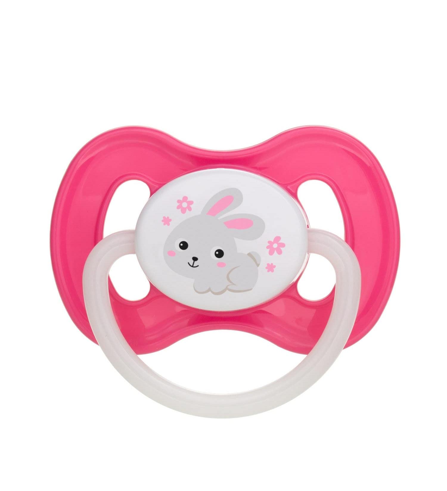 Canpol Cherry Shaped Pacifier Latex Bunny & Company (Pink 6-18 M) Pink 6-18 M