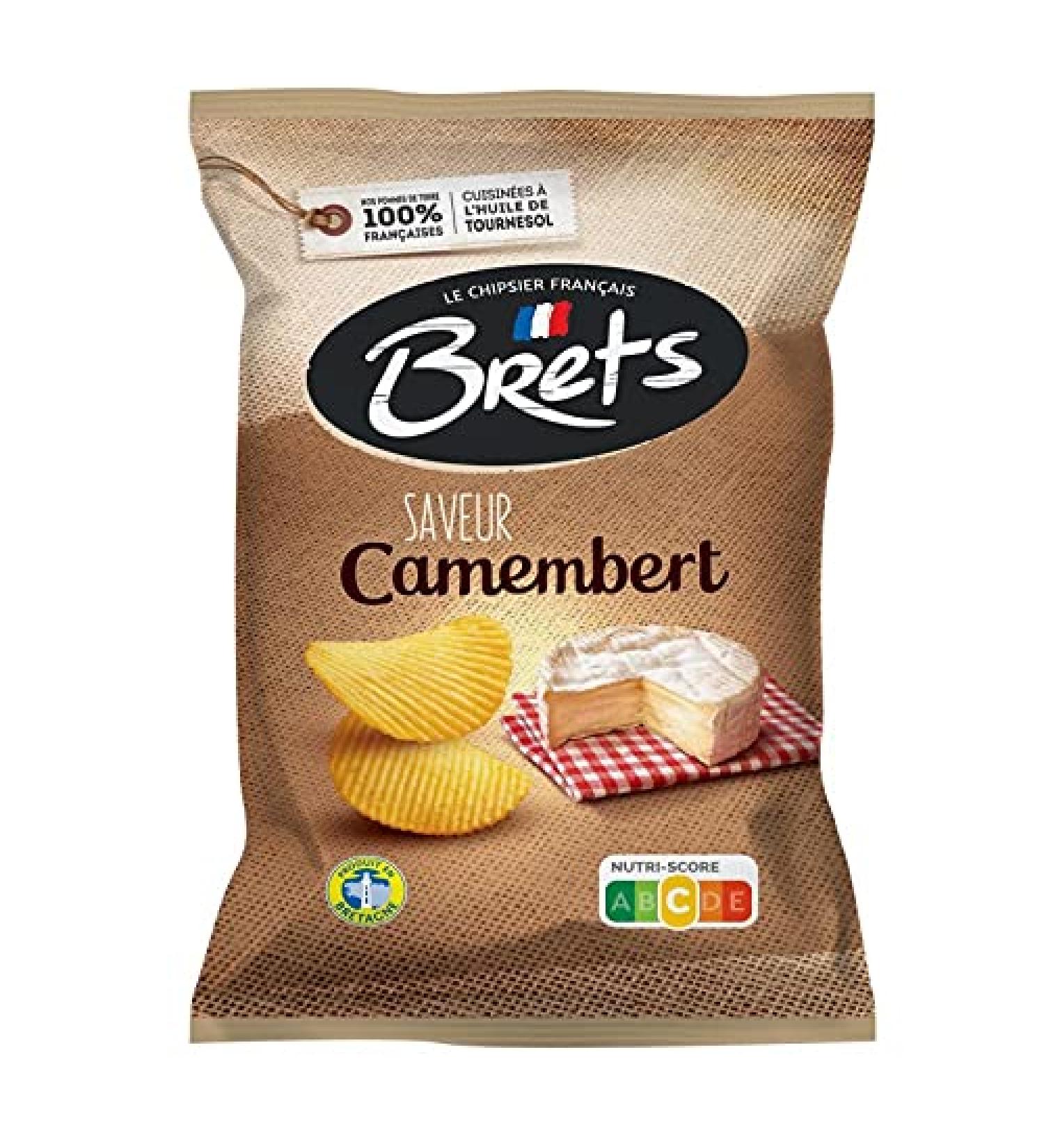 BRET'S Chips Saveur Camembert - Le d licieux snack ap ritif craquant et fondant la fois - Sachet de 125g - Le Lot De 4 - Buy Online on GoSupps.com