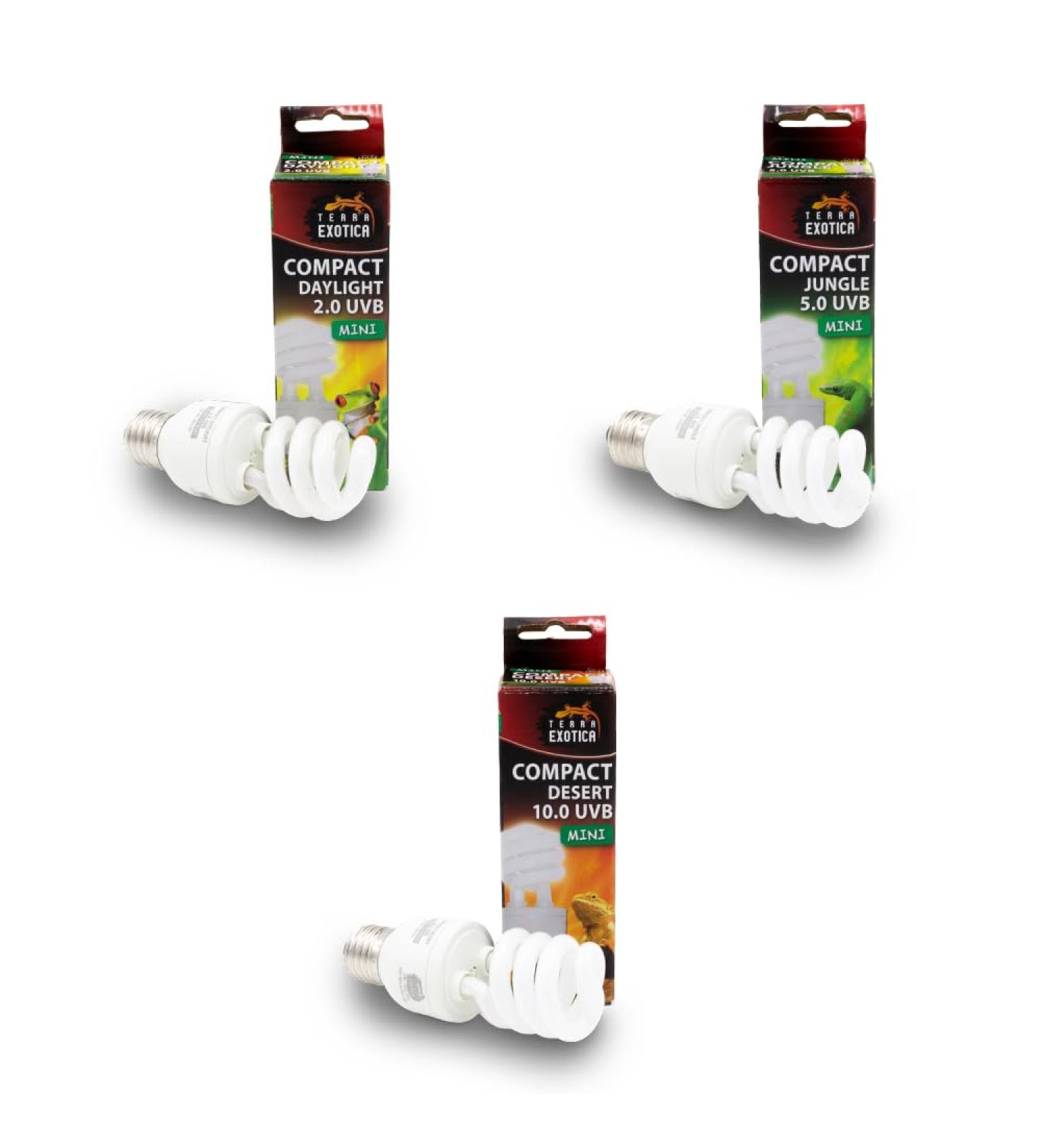 Terra Exotica Jungle 5.0 UVB 13W Full Spectrum Daylight Lamp - Compact Mini Terrarium Light | International Shipping Available - Buy Online on GoSupps.com