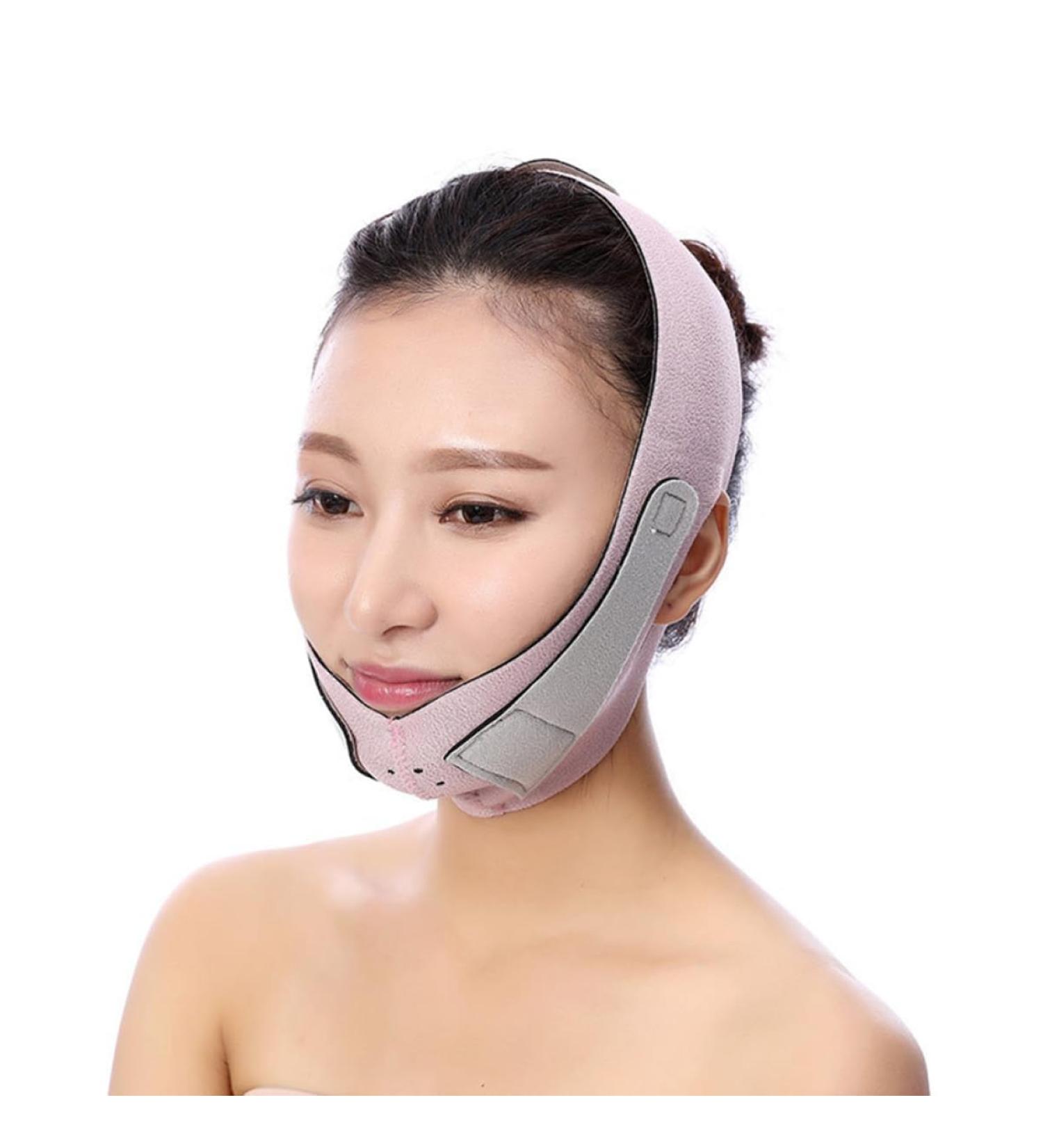 MAGICLULU Slimmer Chin Lift Band V Thin -lifting Artifact Chin Cheek Slim Thin Masseter Chin Peel off Belt Facial Slimming Thin Noodles Pink Care - Buy Online on GoSupps.com