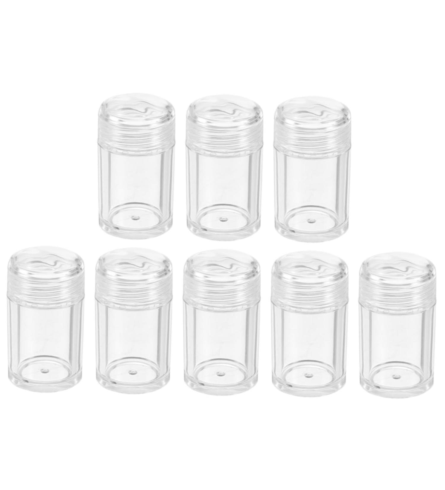 Housoutil Loose Powder Pot 8pcs Boxes Eyeshadow Powder Dispenser Loose Powder Containers Clamshell Body Mirror Powder - Buy Online on GoSupps.com