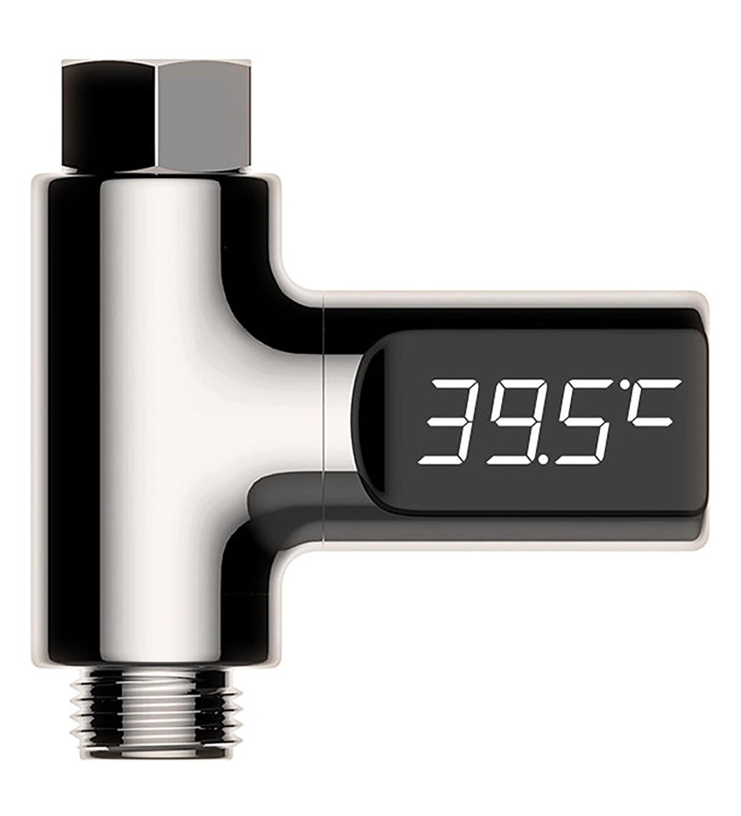 LED Digital Shower Thermometer - Self-Generating No Battery Real-Time Water Temperature Monitor for Safe Showers - Buy Online on GoSupps.com