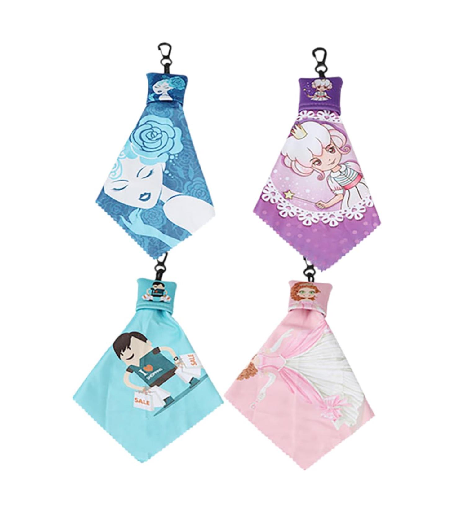 4pcs Keychain Glasses Cleaner - Portable Lens Wipes & Screen Cleaning Cloths for Glasses & Phones - Buy Online on GoSupps.com