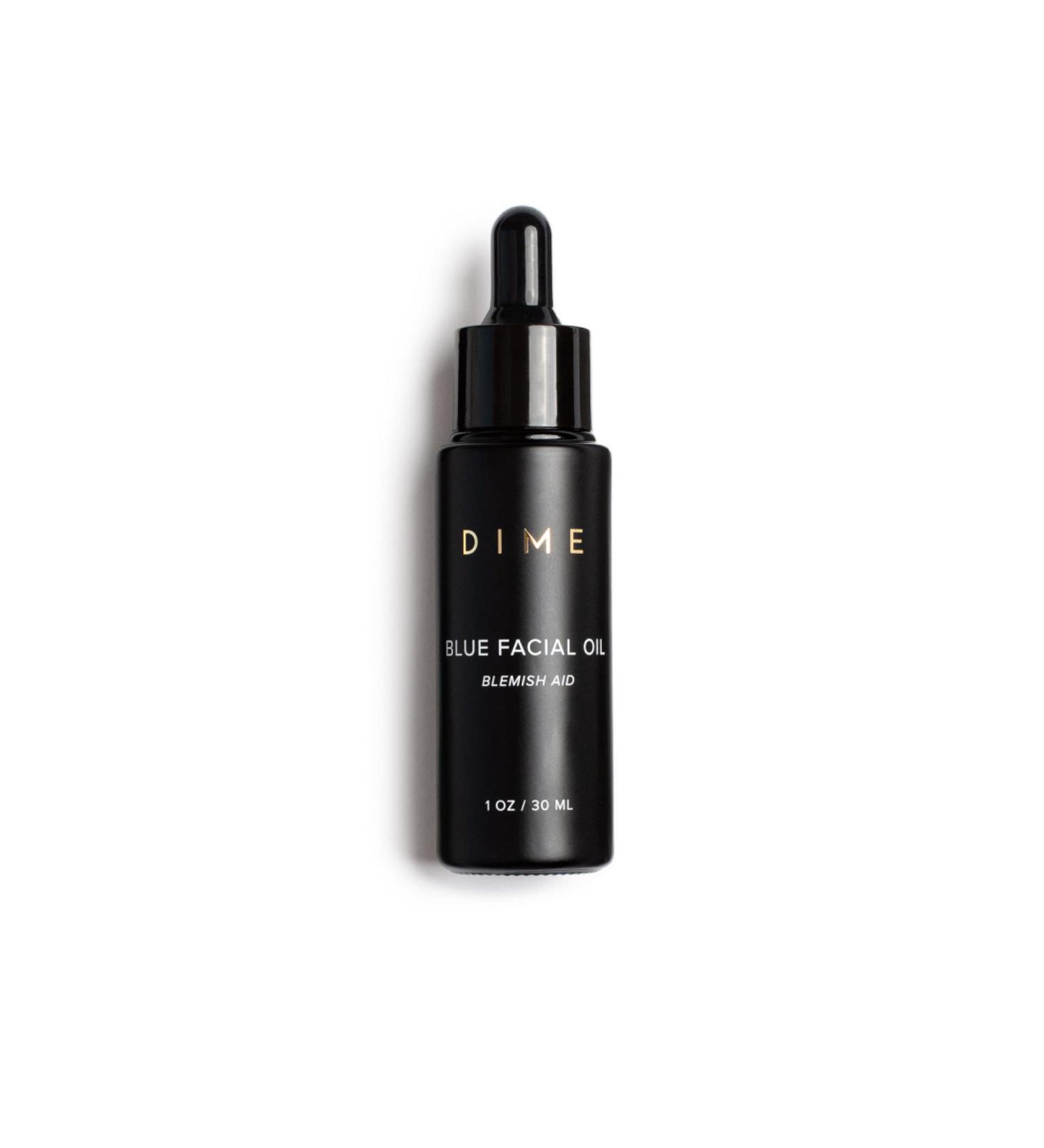 Dime Beauty Blue Facial Oil Blemish Aid for Full Face Hydration and Anti-Aging - with Blue Tansy, Black Cumin Seed, and Rosehip Oils - Buy Online on GoSupps.com