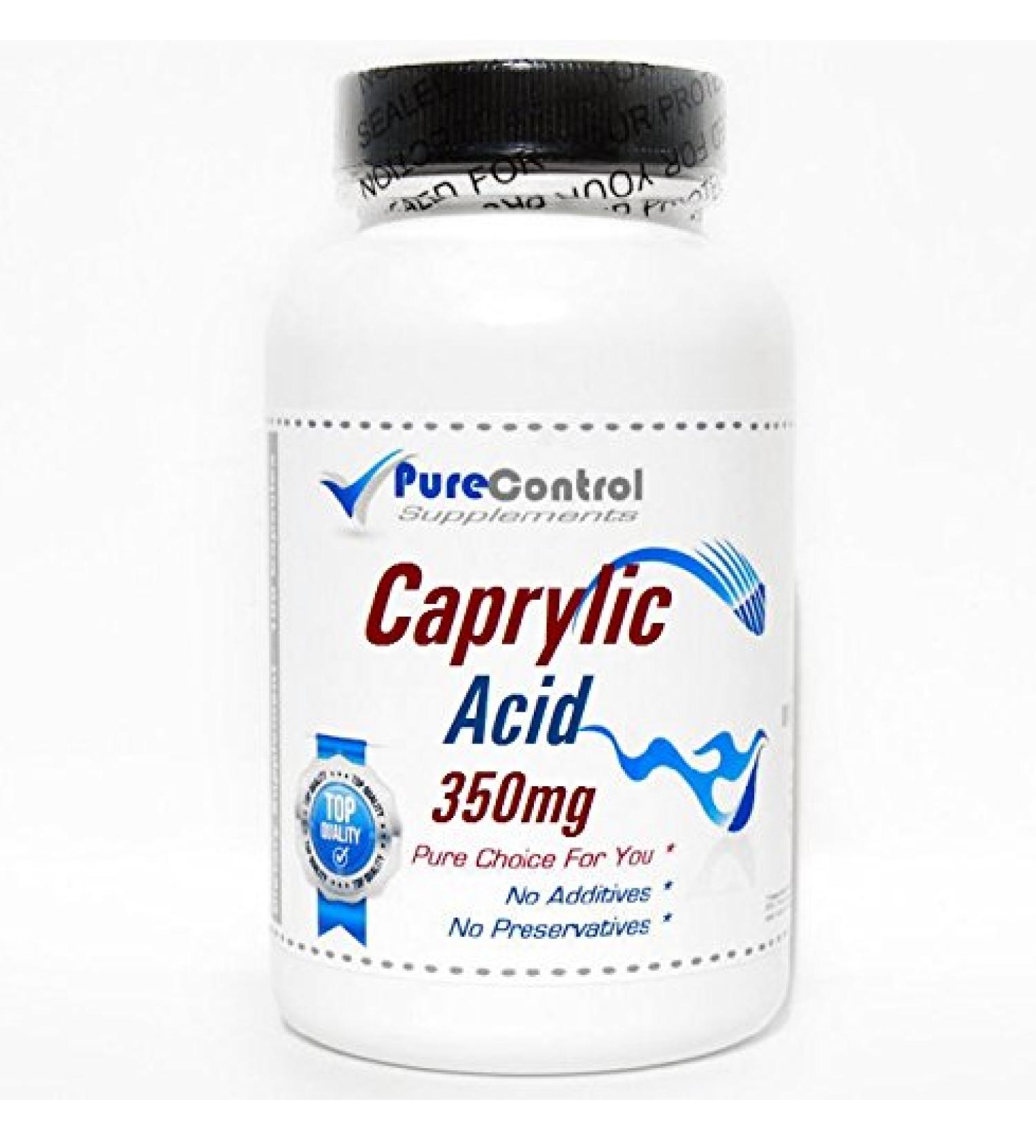 Caprylic Acid 350mg // 200 Capsules // Pure // by PureControl Supplements